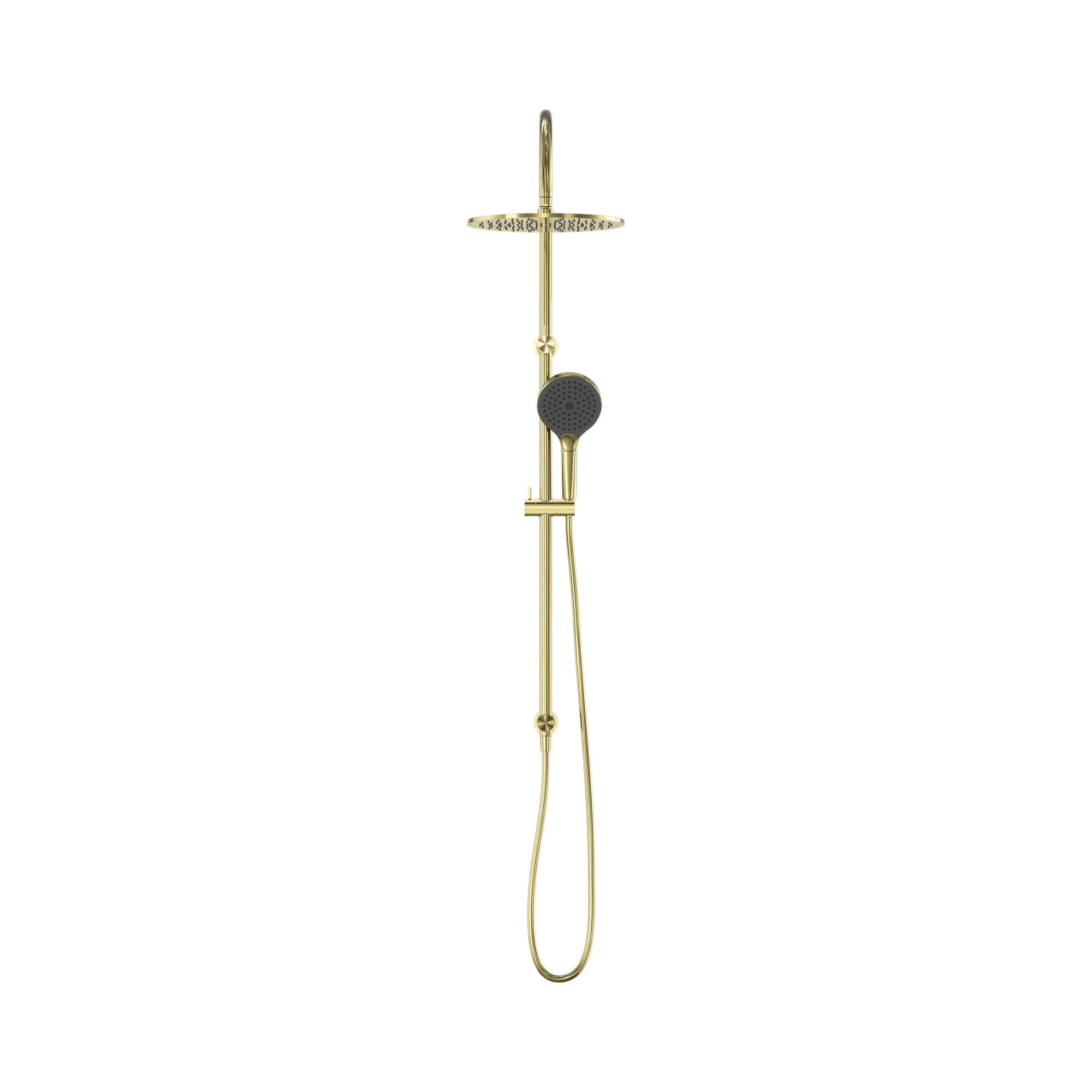 NR251905 HBG Opal Twin Shower With Air Shower II Brushed Gold image 2