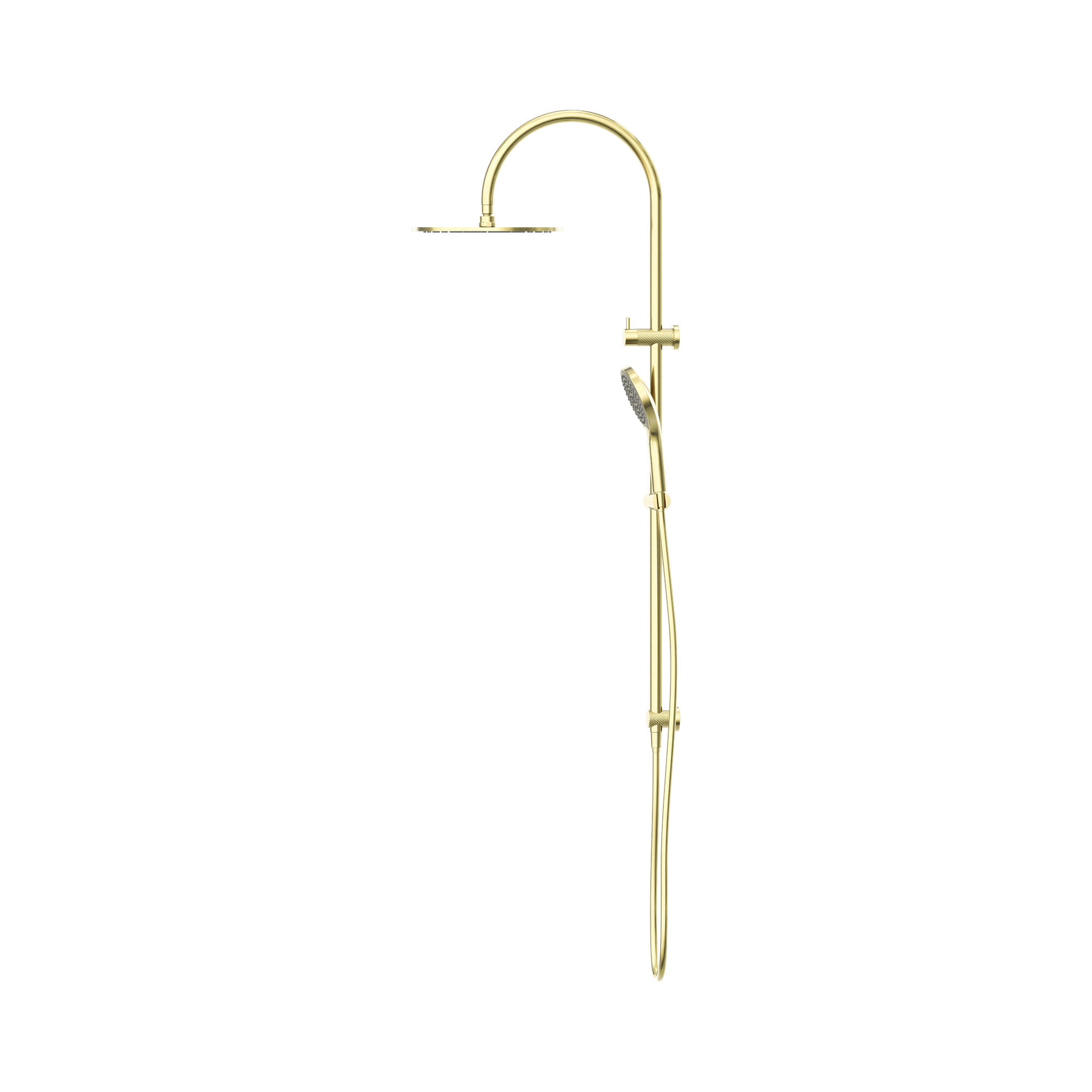 NR251905 HBG Opal Twin Shower With Air Shower II Brushed Gold image 3