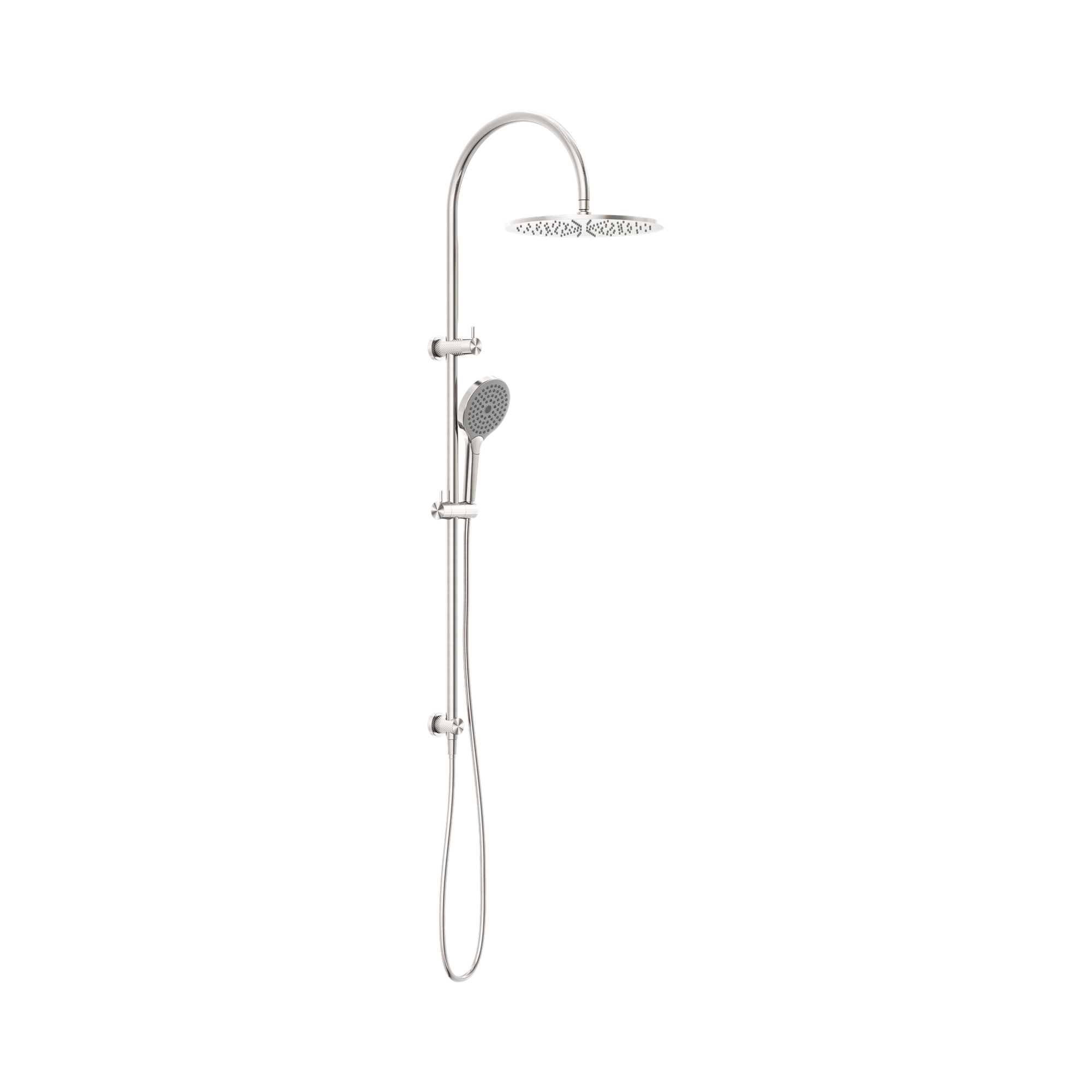 NR251905 HBN Opal Twin Shower With Air Shower II Brushed Nickel image 1