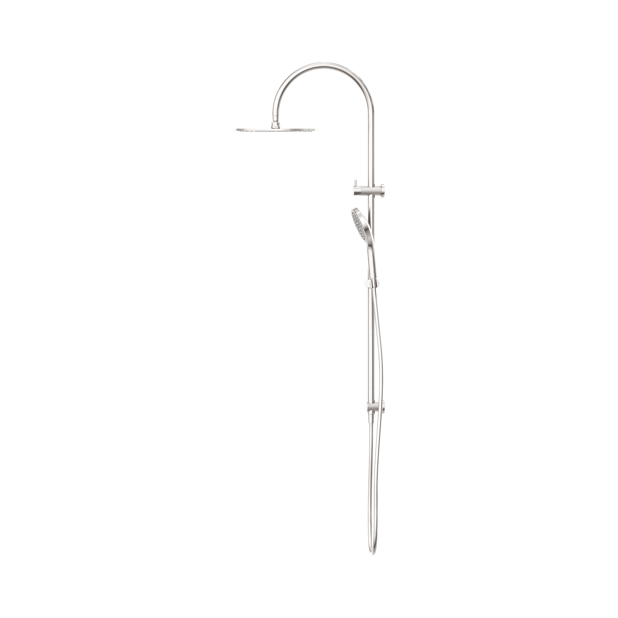 NR251905 HBN Opal Twin Shower With Air Shower II Brushed Nickel image 3