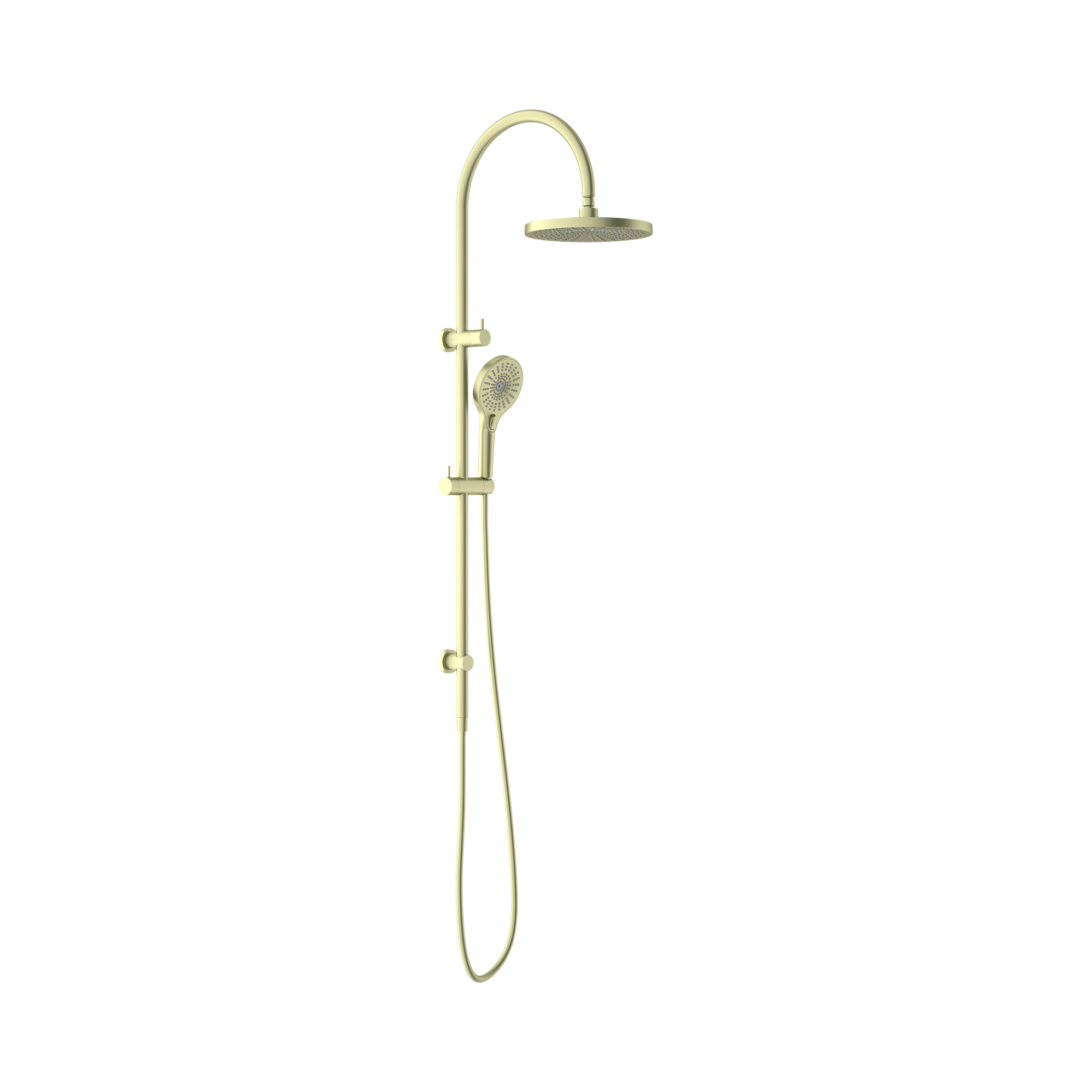 NR251905e BG Opal Twin Shower Brushed Gold image 1