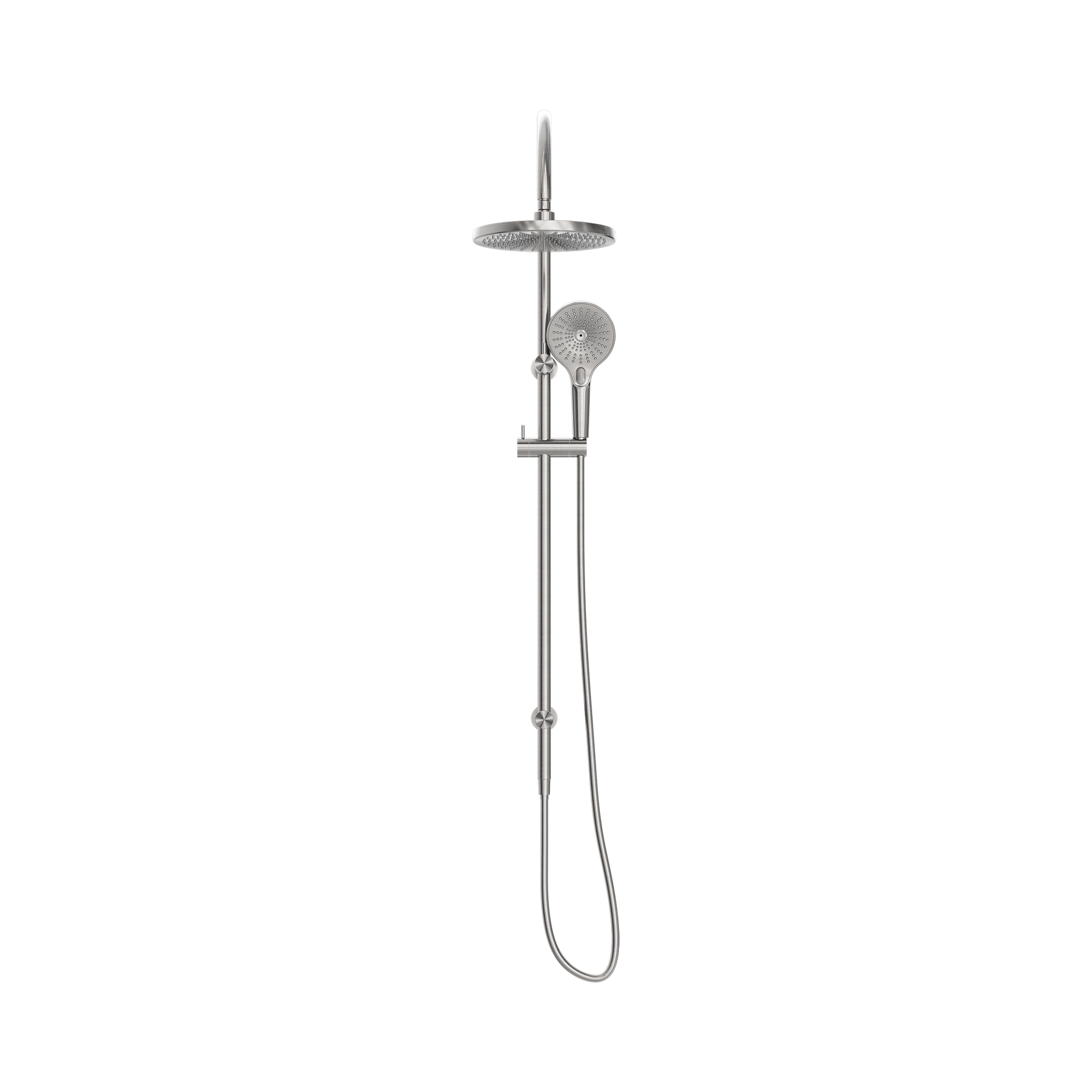 NR251905e BN Opal Twin Shower Brushed Nickel image 2
