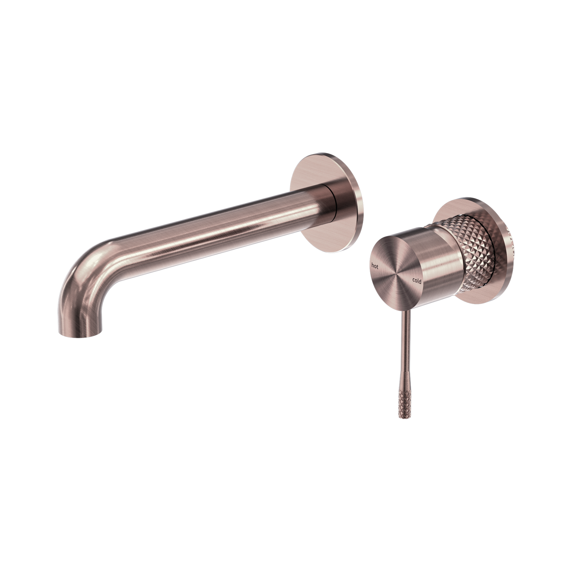 NR251907b BZ Opal Wall Basin Bath Mixer Separate Back Plate 185mm Brushed Bronze image 1