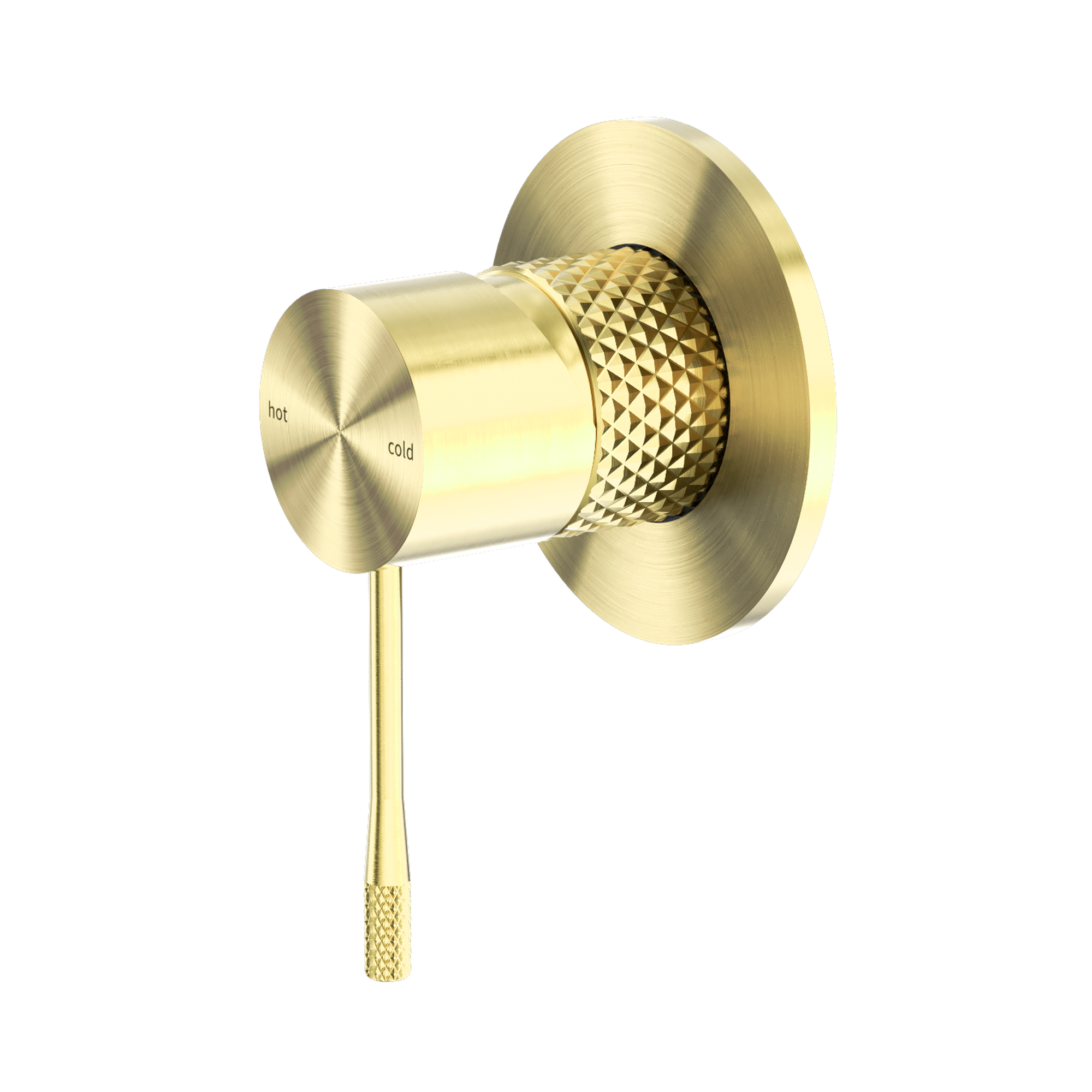 NR251909 BG Opal Shower Mixer 80mm Plate Brushed Gold image 1