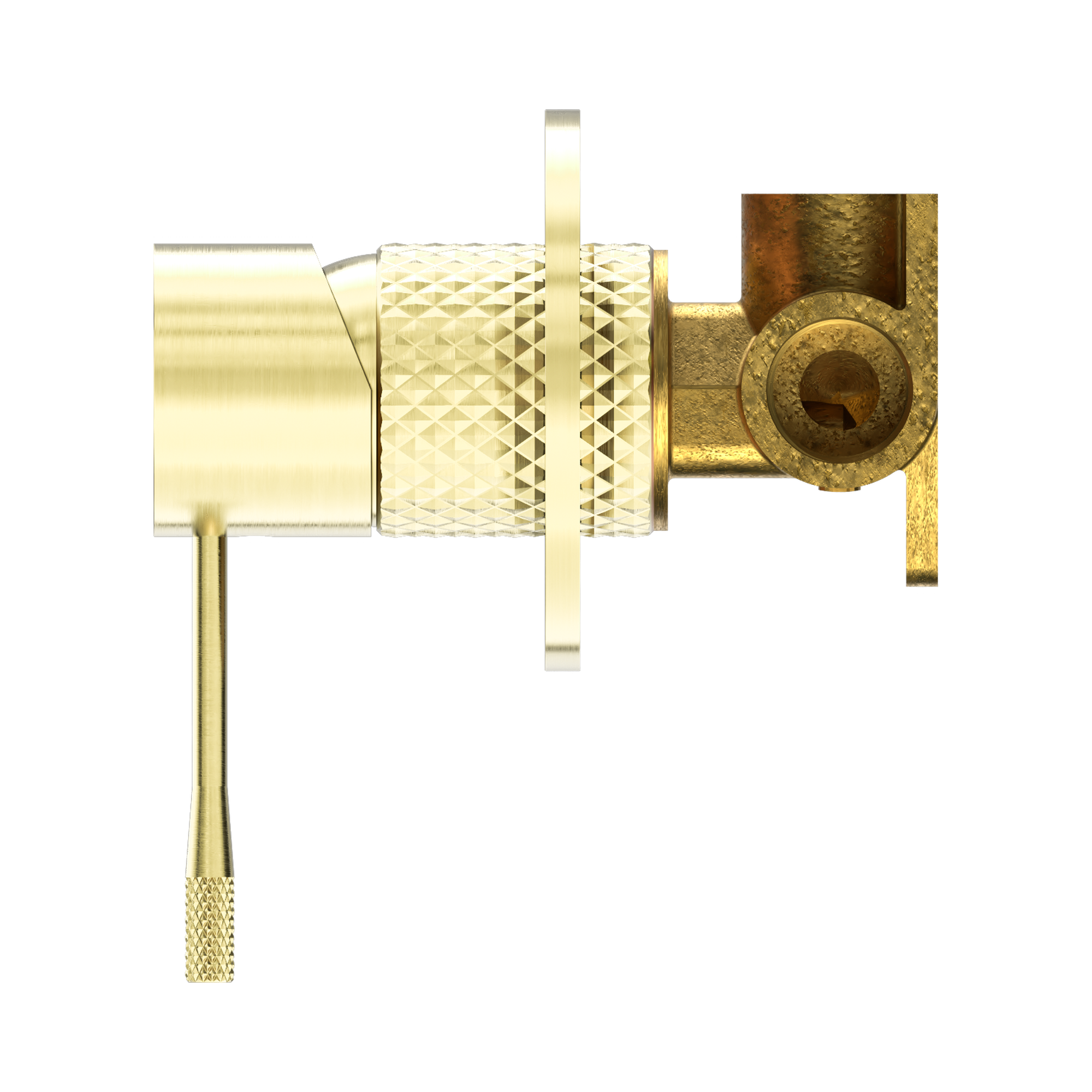 NR251909 BG Opal Shower Mixer 80mm Plate Brushed Gold image 3