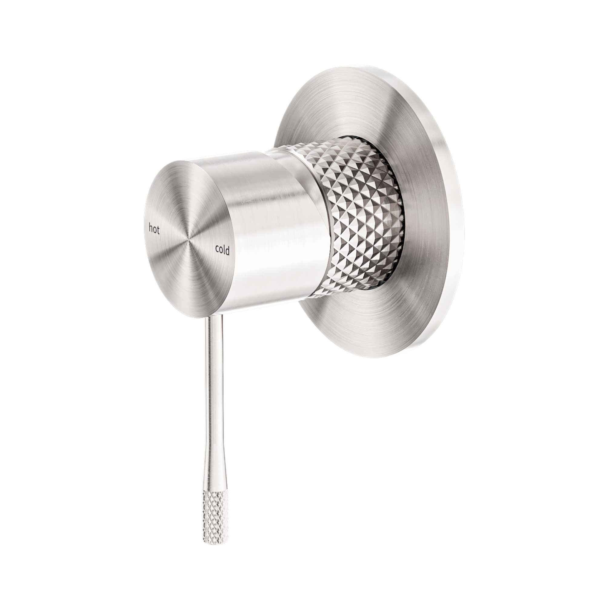 NR251909 BN Opal Shower Mixer 80mm Plate Brushed Nickel image 1