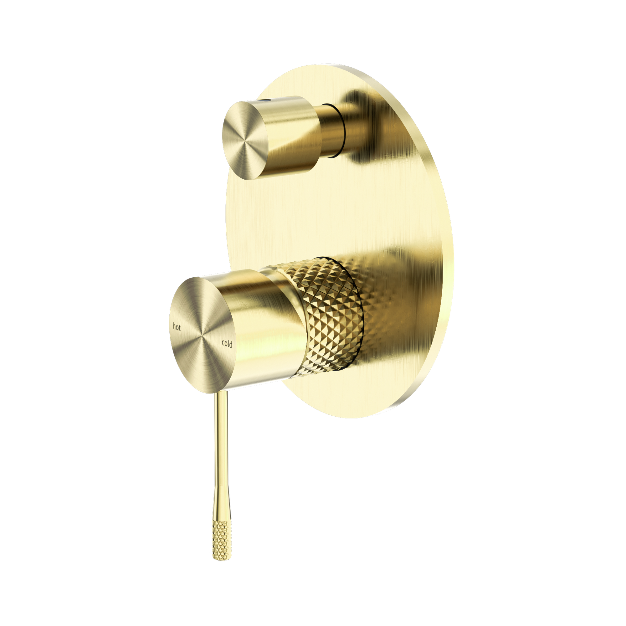 NR251909a BG Opal Shower Mixer With Divertor Brushed Gold image 1