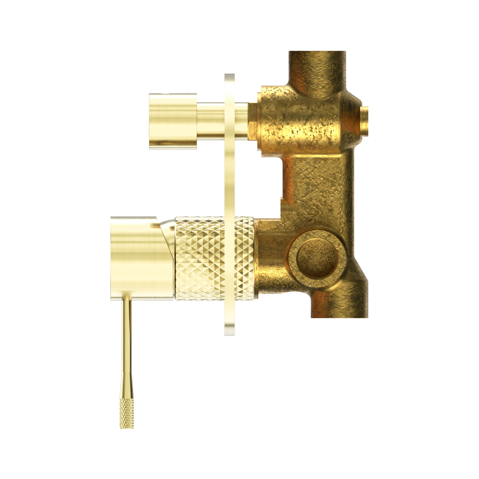 NR251909a BG Opal Shower Mixer With Divertor Brushed Gold image 3