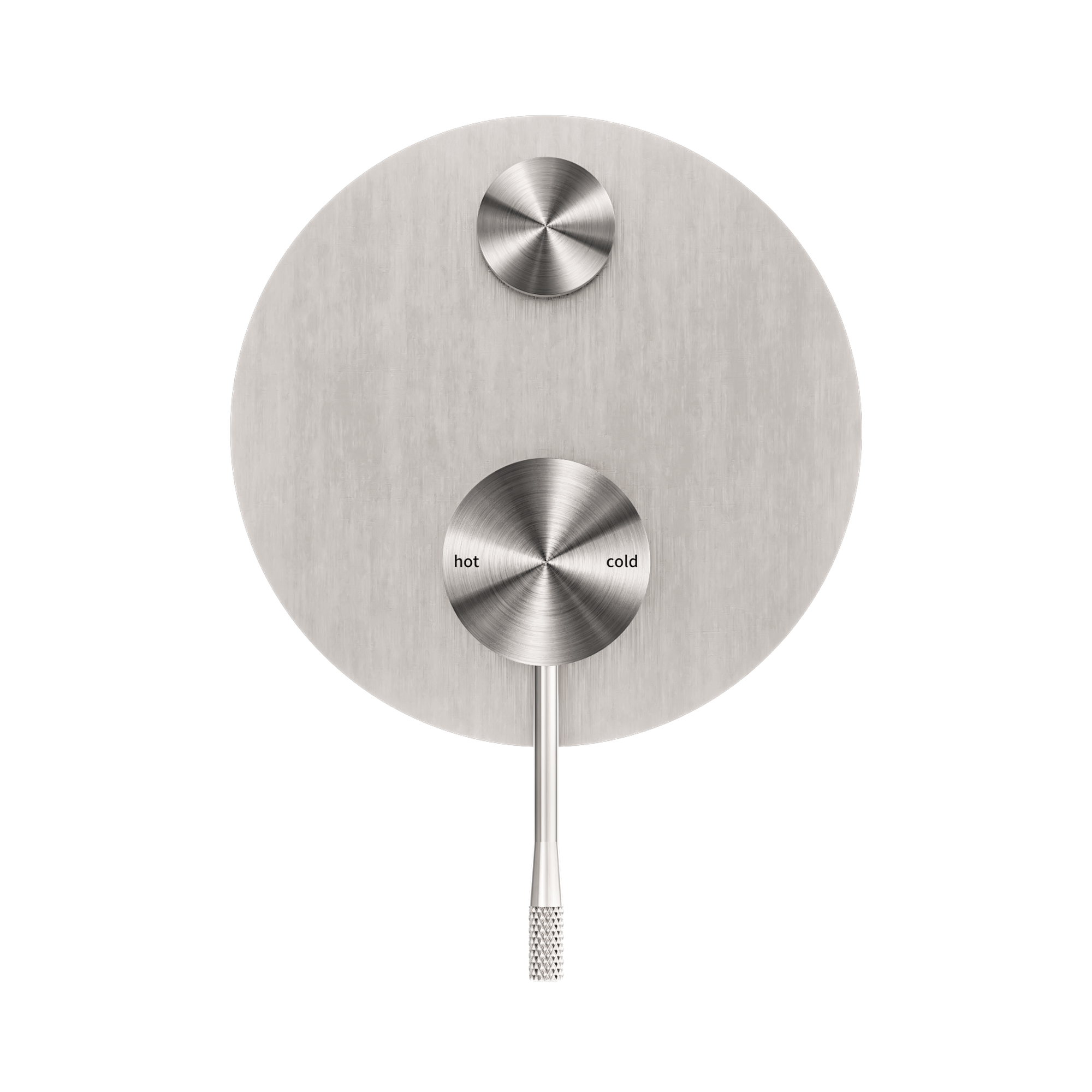 NR251909a BN Opal Shower Mixer With Divertor Brushed Nickel image 2