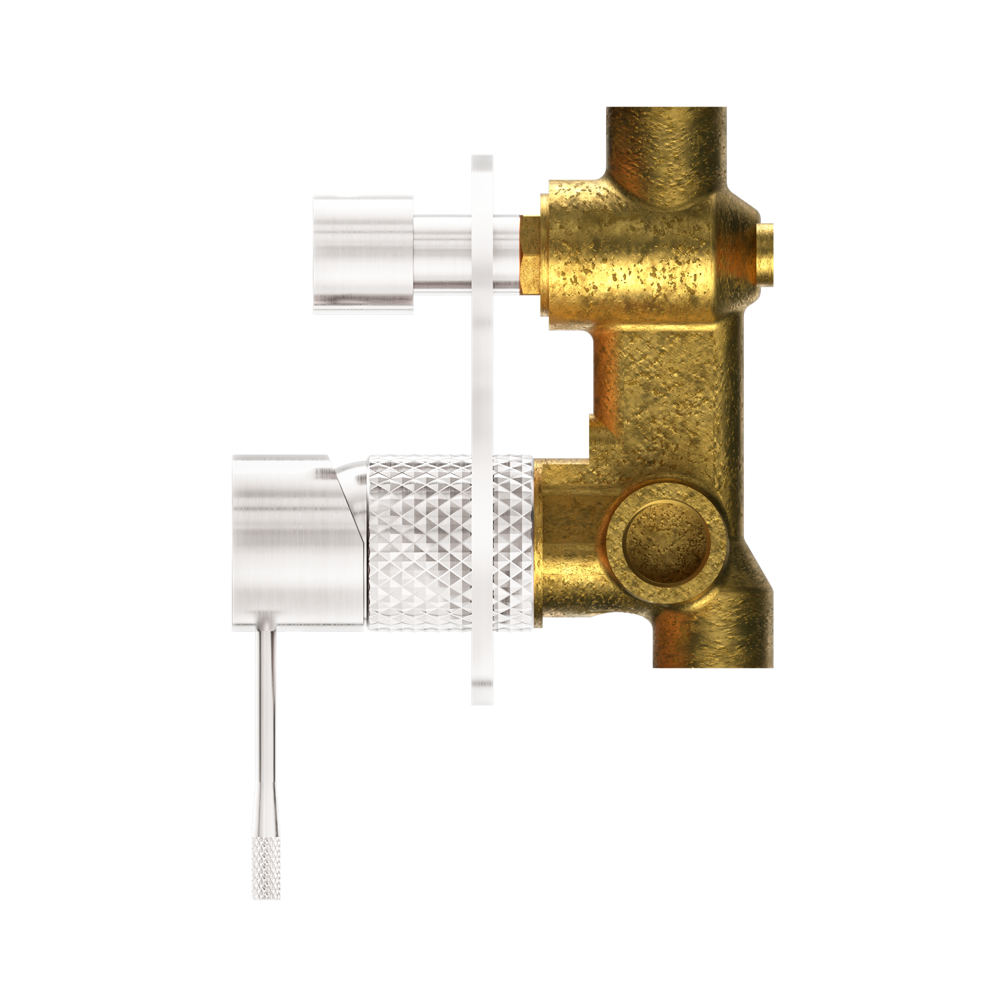 NR251909a BN Opal Shower Mixer With Divertor Brushed Nickel image 3