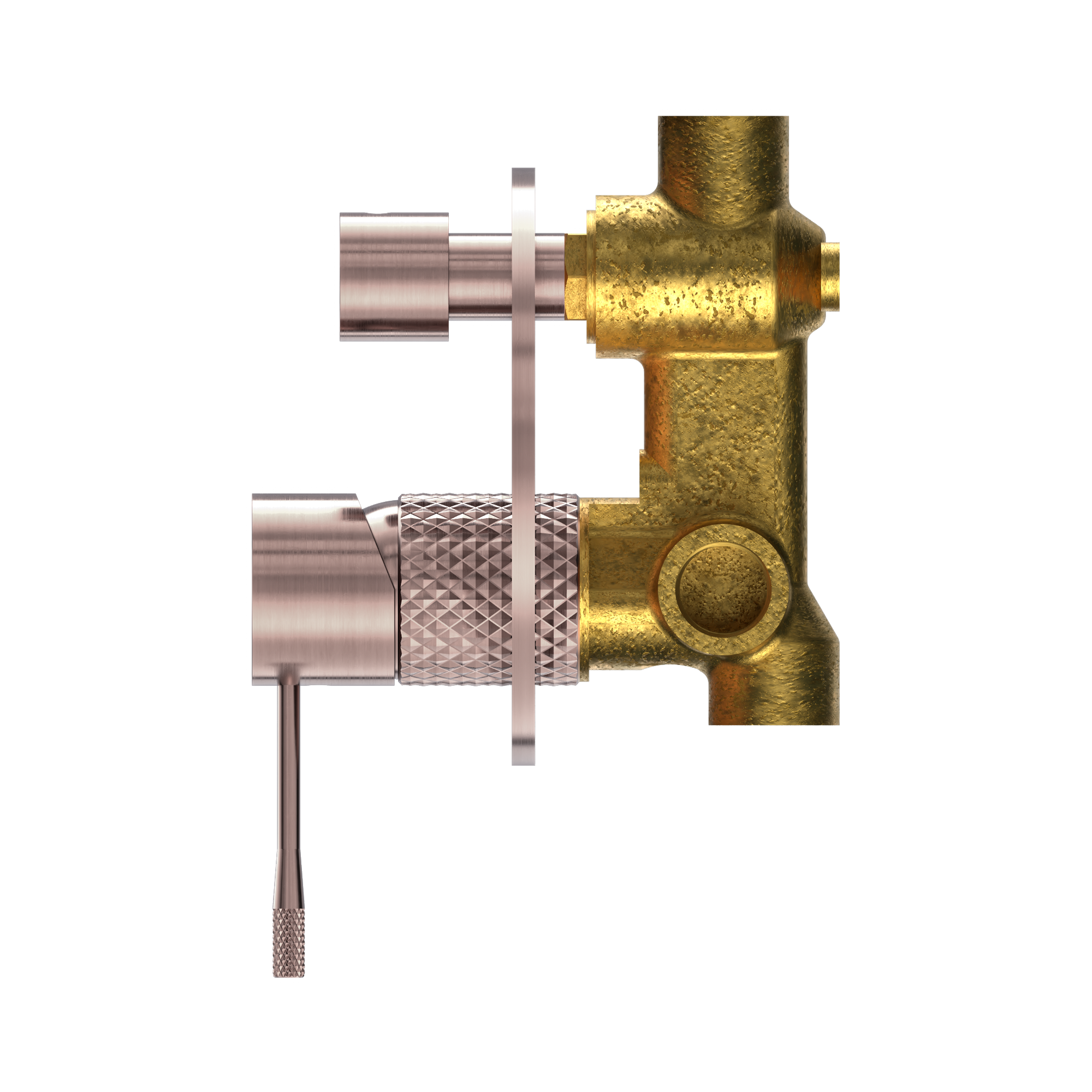 NR251909a BZ Opal Shower Mixer With Divertor Brushed Bronze image 3