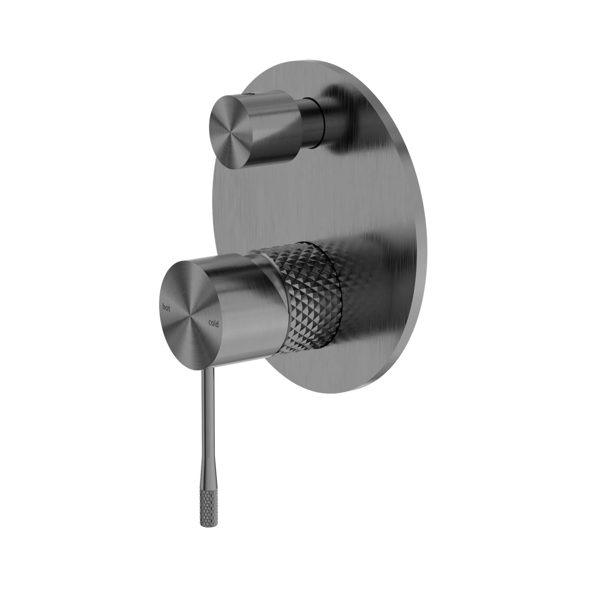 NR251909a GR Opal Shower Mixer With Divertor Graphite image 1
