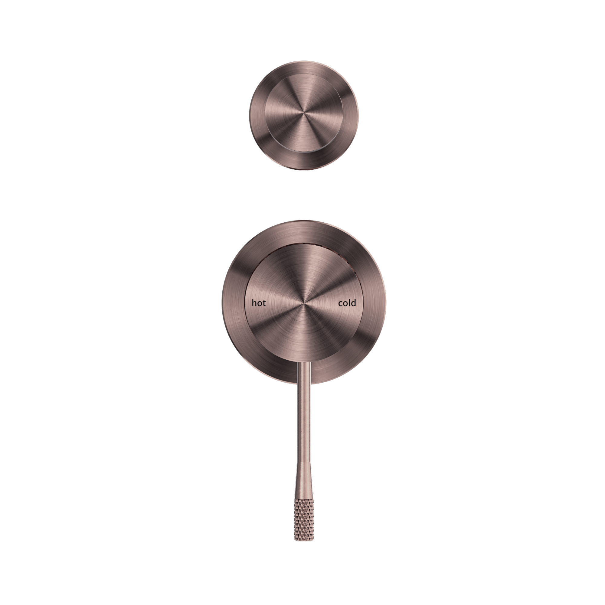 NR251909e BZ Opal Shower Mixer With Divertor Separate Plate Brushed Bronze image 2