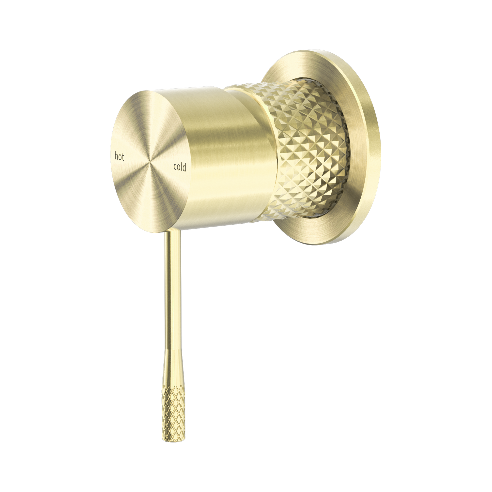 NR251909h BG Opal Shower Mixer 60mm Plate Brushed Gold image 1