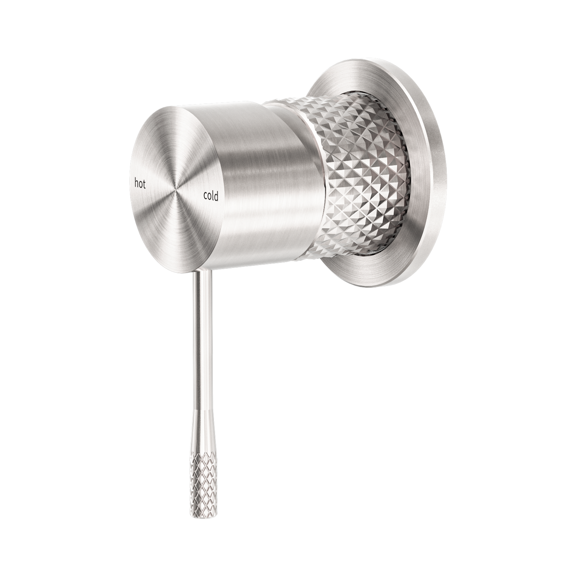 NR251909h BN Opal Shower Mixer 60mm Plate Brushed Nickel image 1