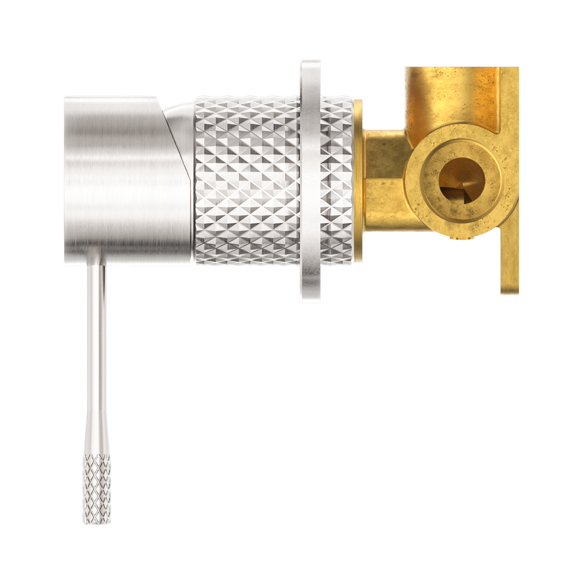 NR251909h BN Opal Shower Mixer 60mm Plate Brushed Nickel image 3