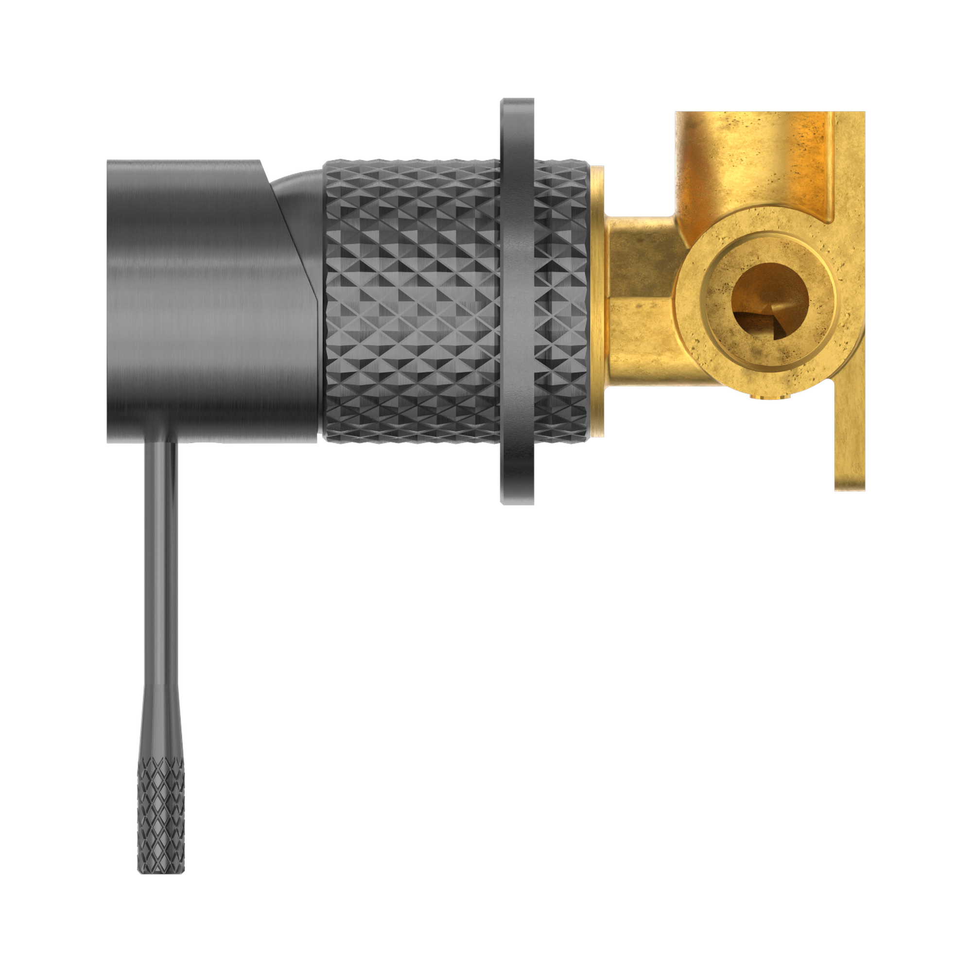 NR251909h GR Opal Shower Mixer 60mm Plate Graphite image 3