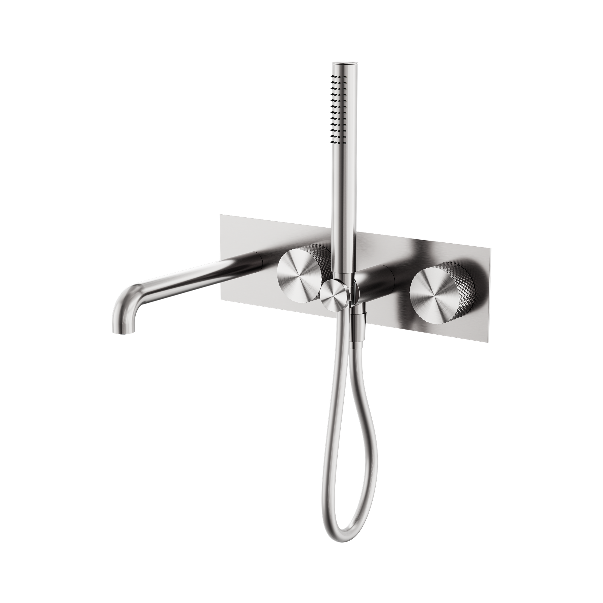 NR252003a230 BN Opal Progressive Shower System With Spout 230mm Brushed Nickel image 1