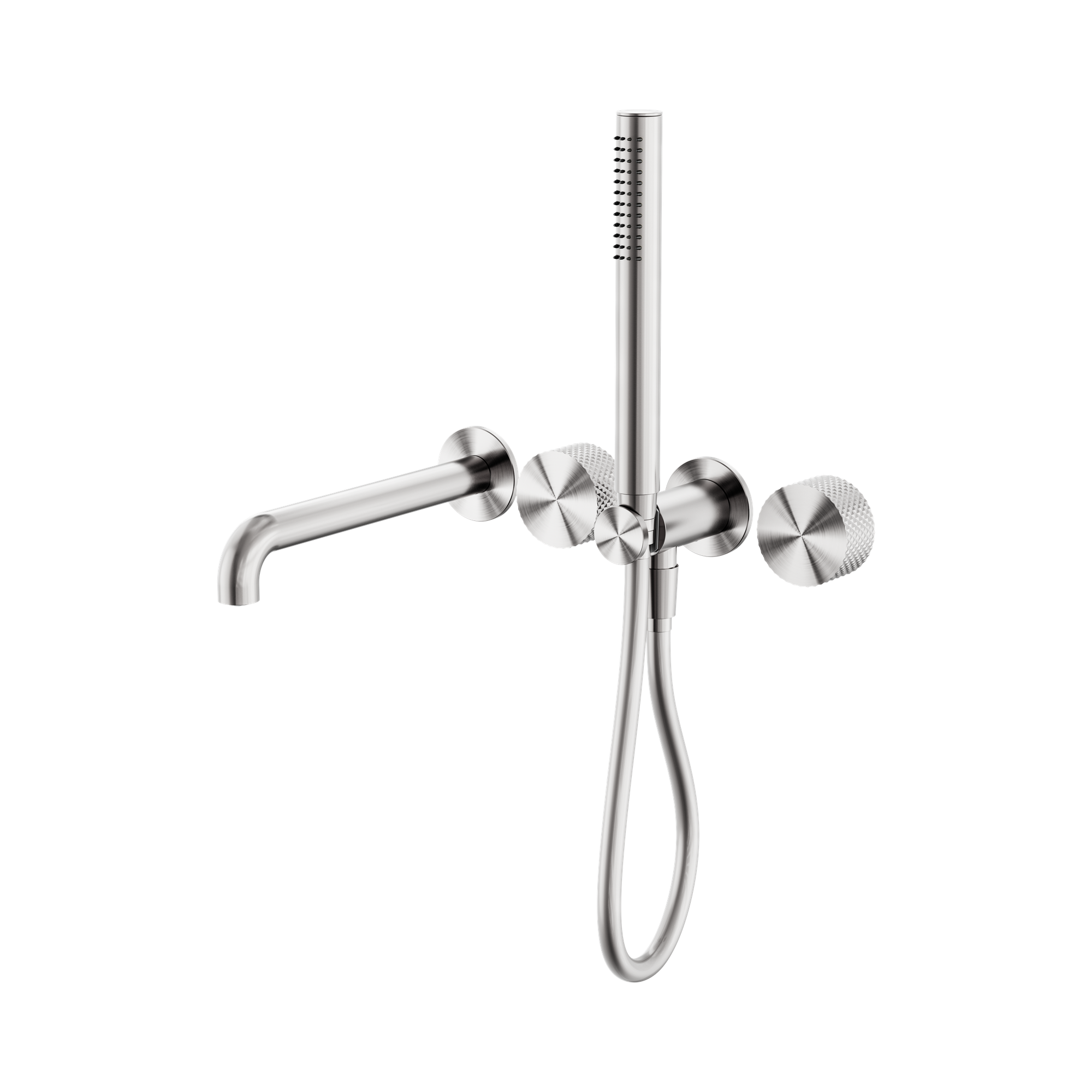 NR252003b230 BN Opal Progressive Shower System Separate Plate With Spout 230mm Brushed Nickel image 1