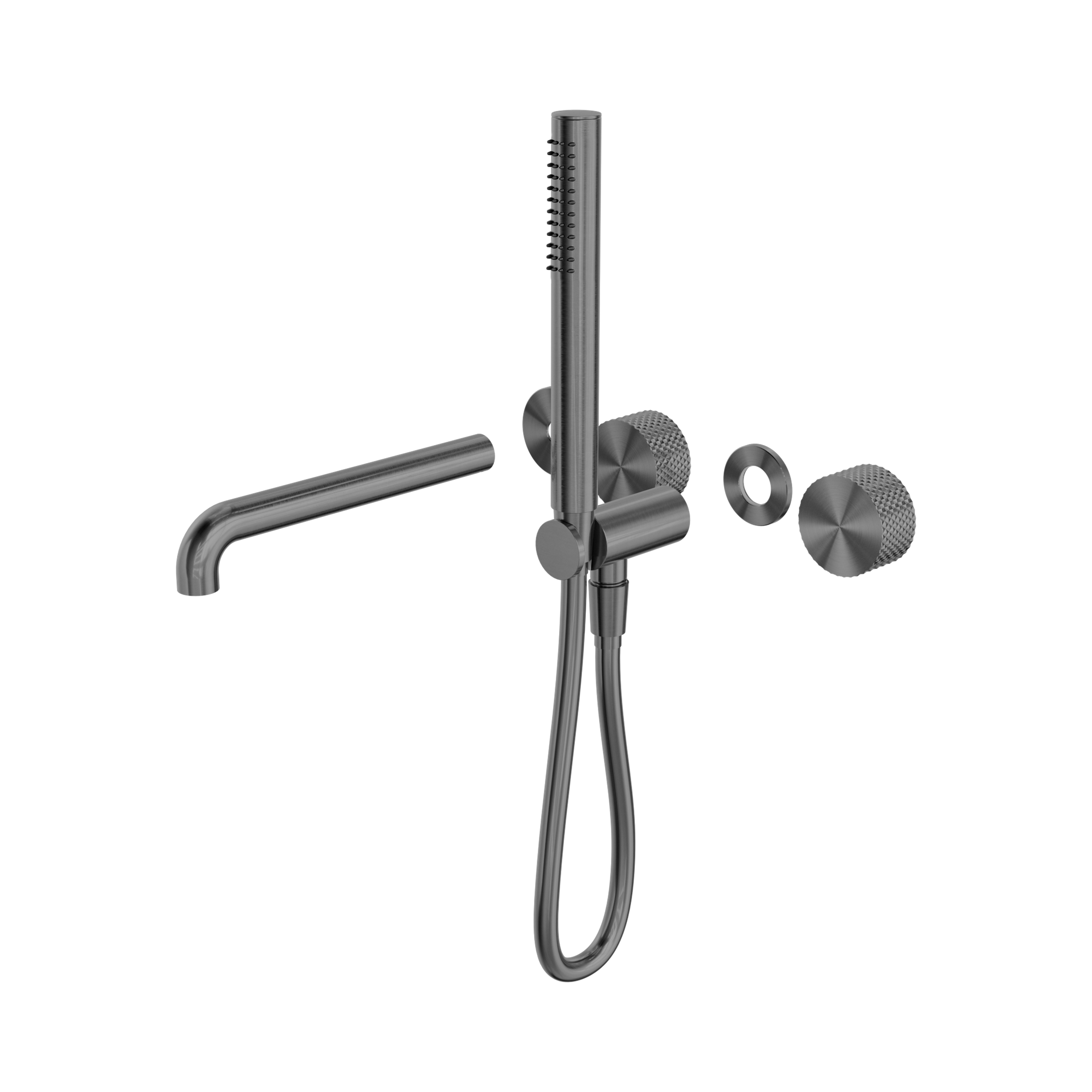 NR252003b230t GR Opal Progressive Shower System Separate Plate With Spout 230mm Trim Kits Only Graphite image 1