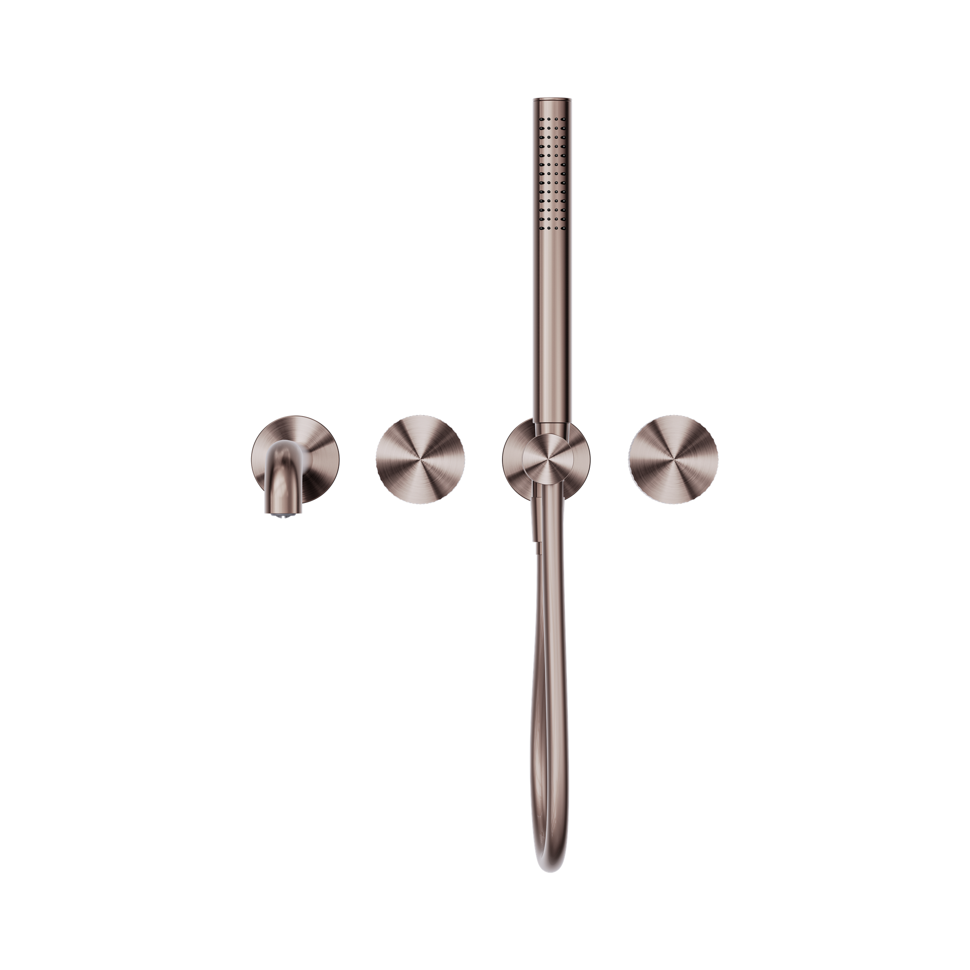 NR252003b250 BZ Opal Progressive Shower System Separate Plate With Spout 250mm Brushed Bronze image 2