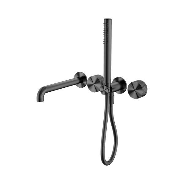 NR252003b250 GR Opal Progressive Shower System Separate Plate With Spout 250mm Graphite Thumb