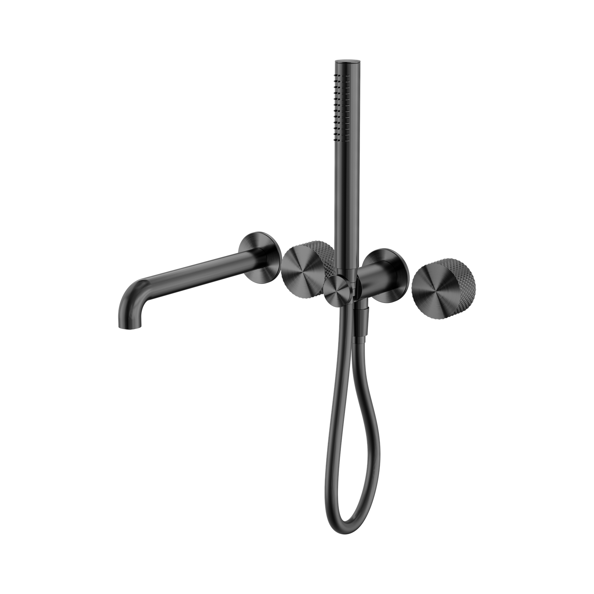 NR252003b250 GR Opal Progressive Shower System Separate Plate With Spout 250mm Graphite image 1