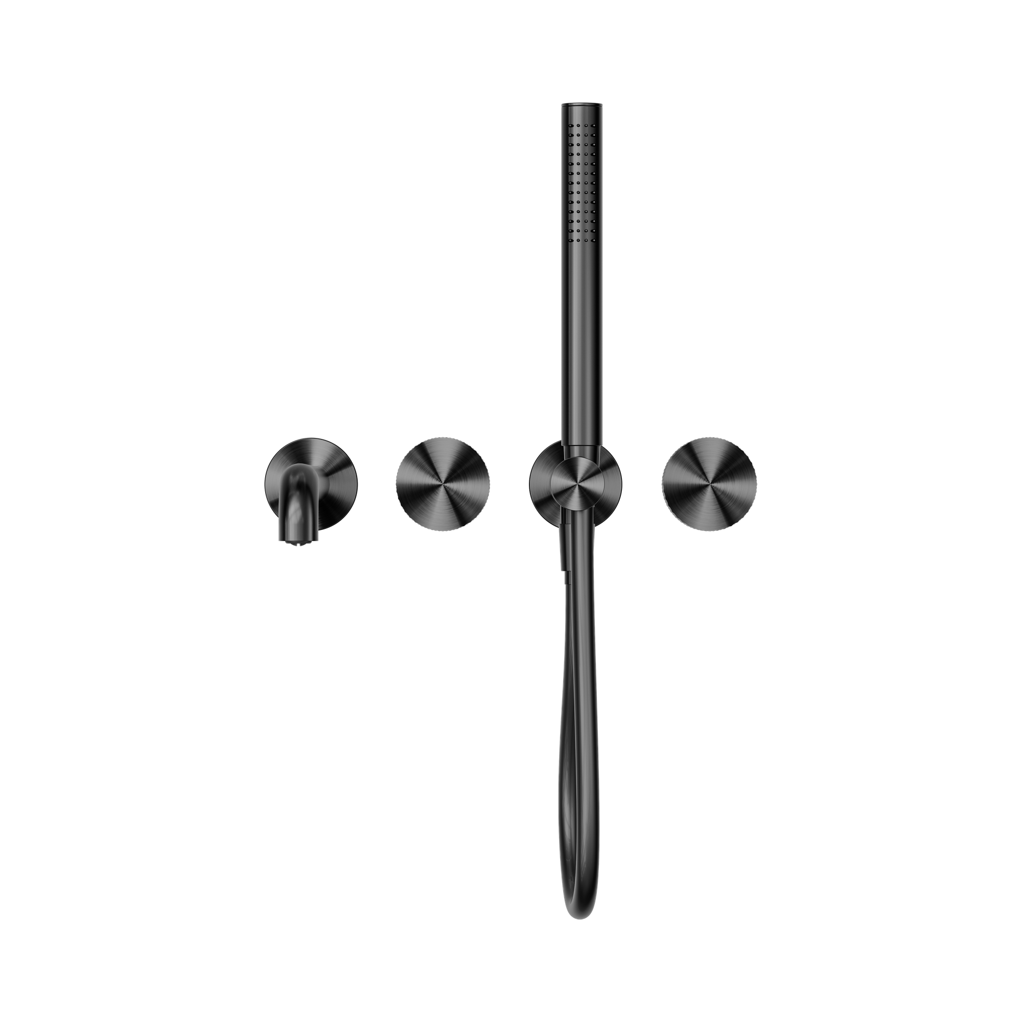 NR252003b250 GR Opal Progressive Shower System Separate Plate With Spout 250mm Graphite image 2