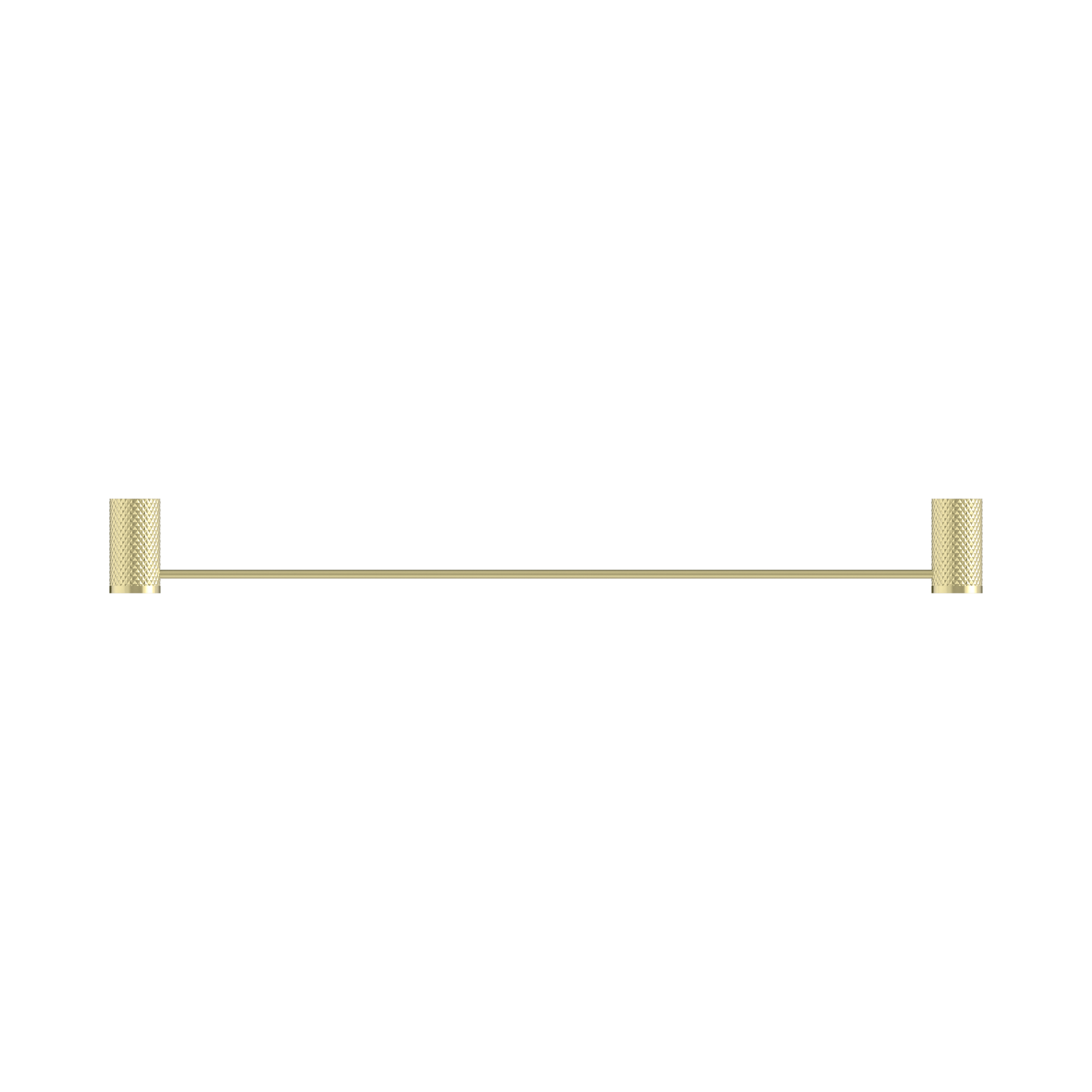 NR2524 BG Opal Single Towel Rail 600mm Brushed Gold image 2