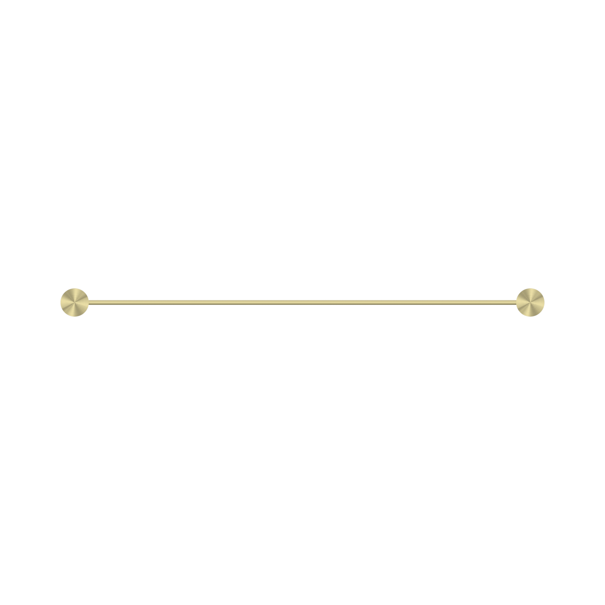 NR2524 BG Opal Single Towel Rail 600mm Brushed Gold image 3