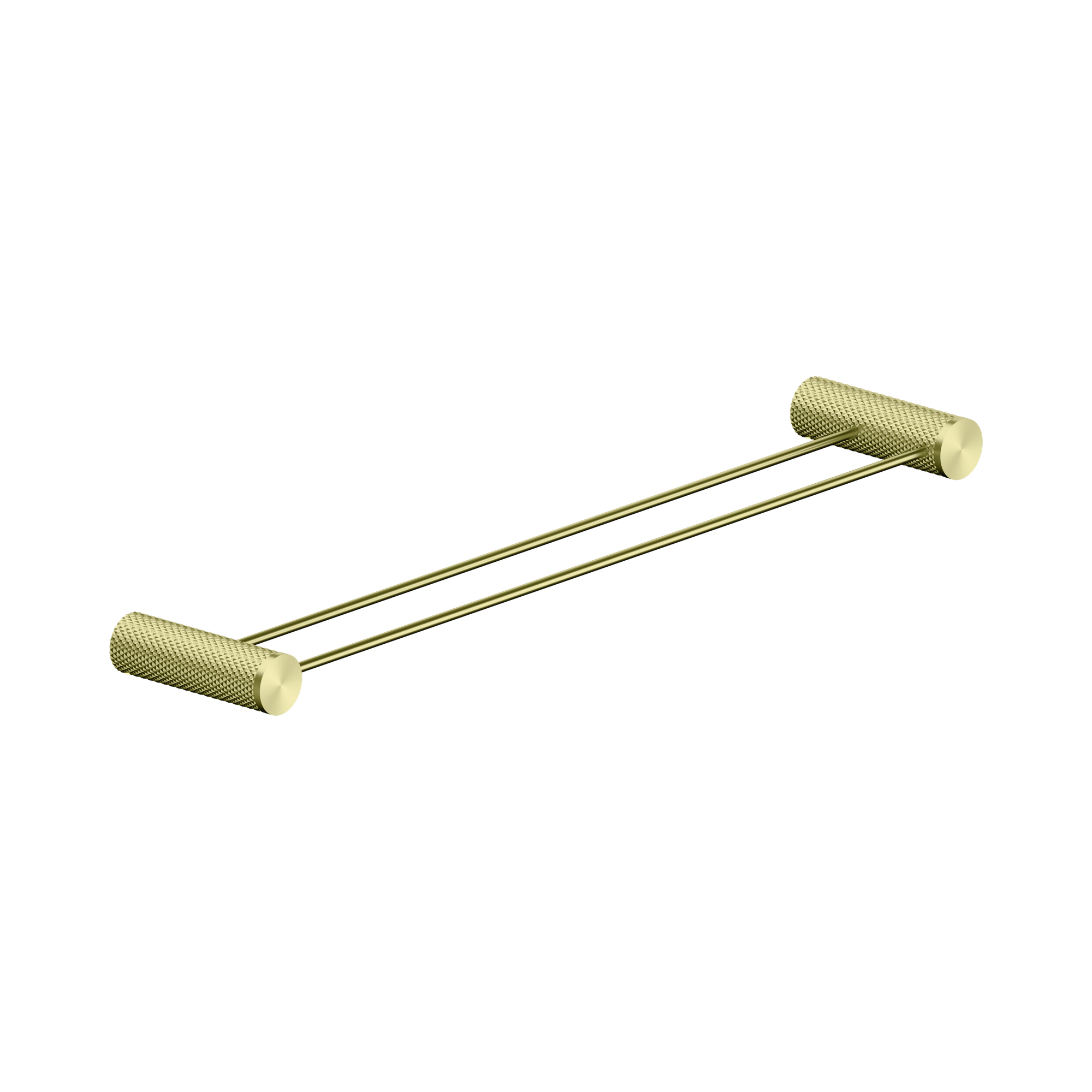 NR2524d BG Opal Double Towel Rail 600mm Brushed Gold image 1