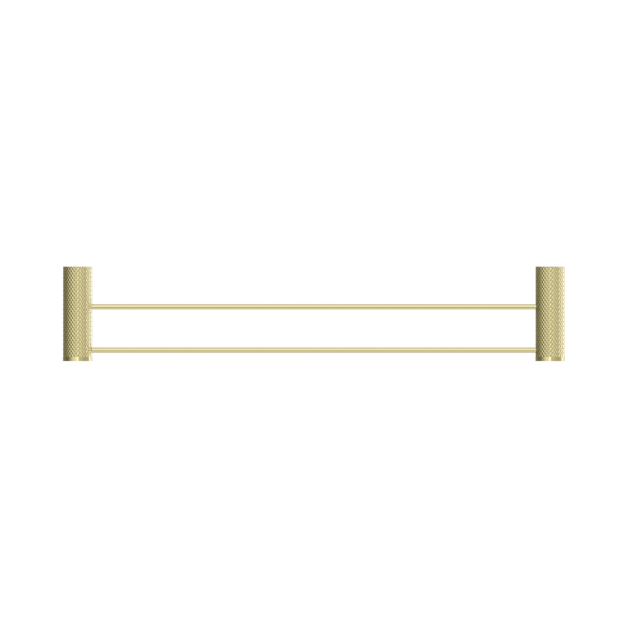 NR2524d BG Opal Double Towel Rail 600mm Brushed Gold image 2