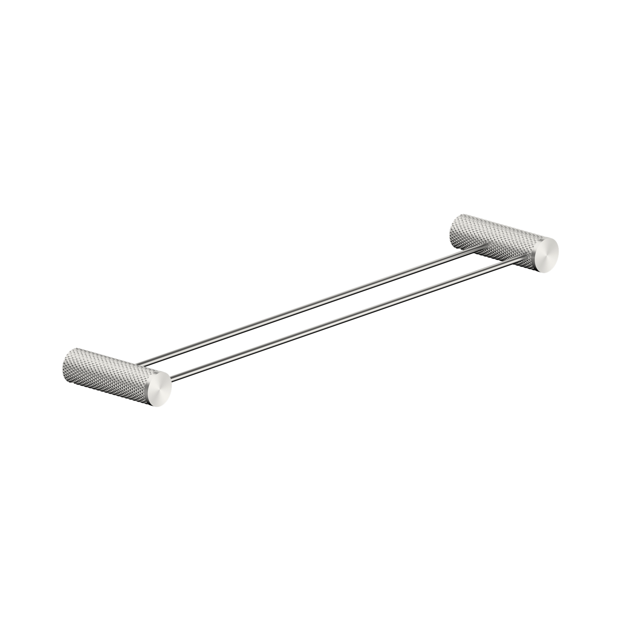 NR2524d BN Opal Double Towel Rail 600mm Brushed Nickel image 1