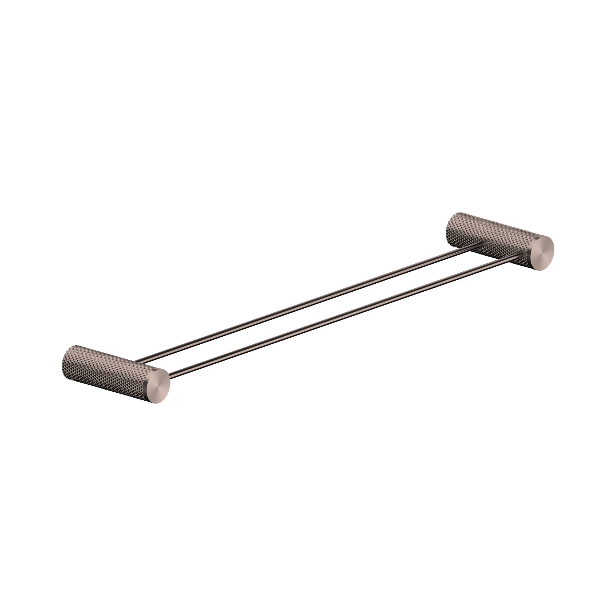 NR2524d BZ Opal Double Towel Rail 600mm Brushed Bronze image 1