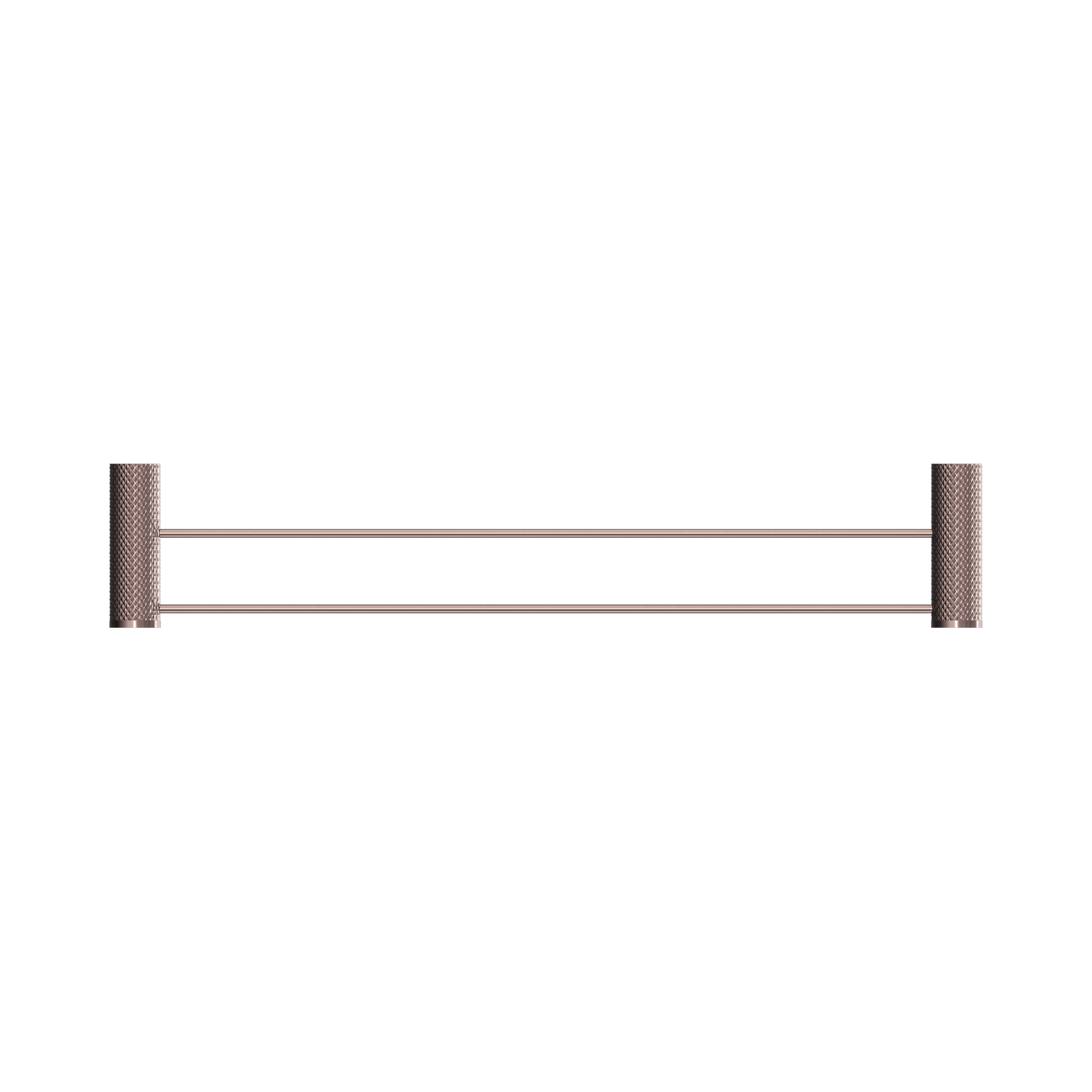 NR2524d BZ Opal Double Towel Rail 600mm Brushed Bronze image 2