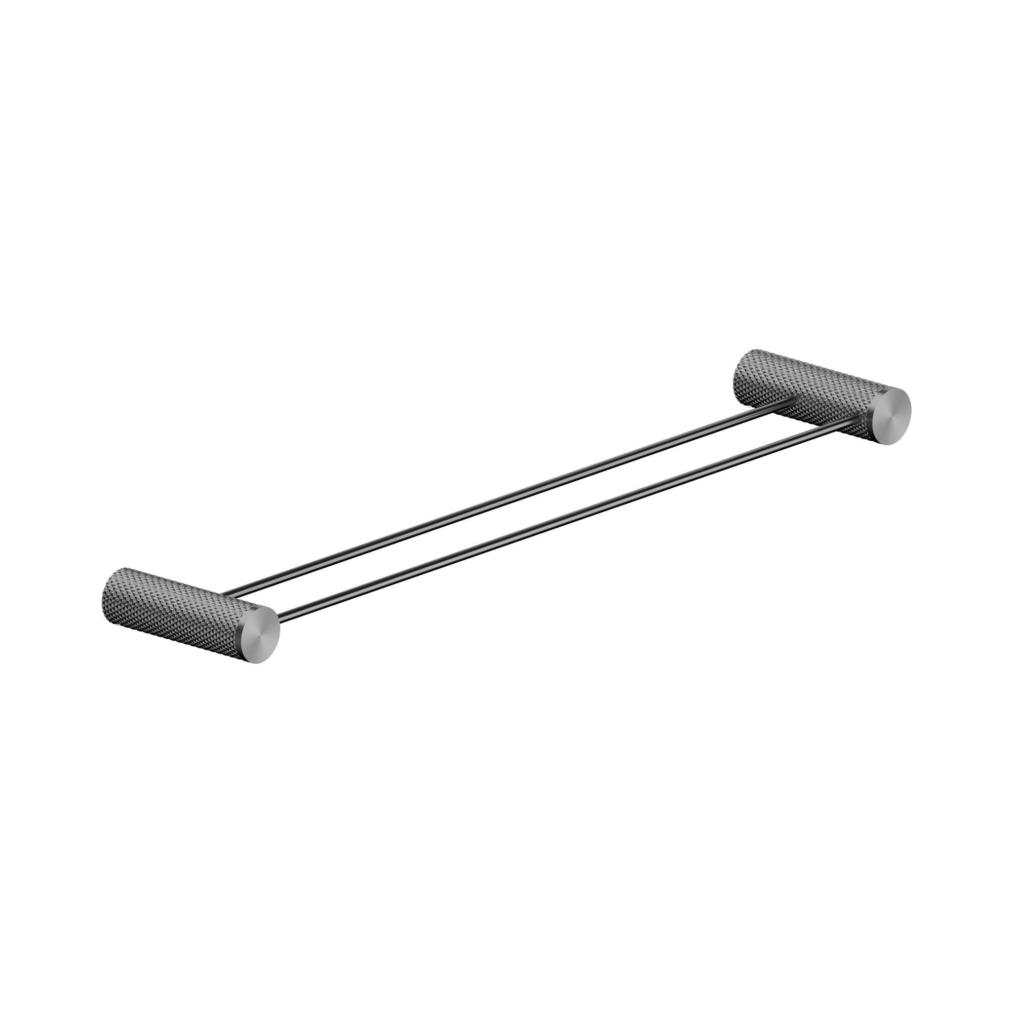 NR2524d GR Opal Double Towel Rail 600mm Graphite image 1