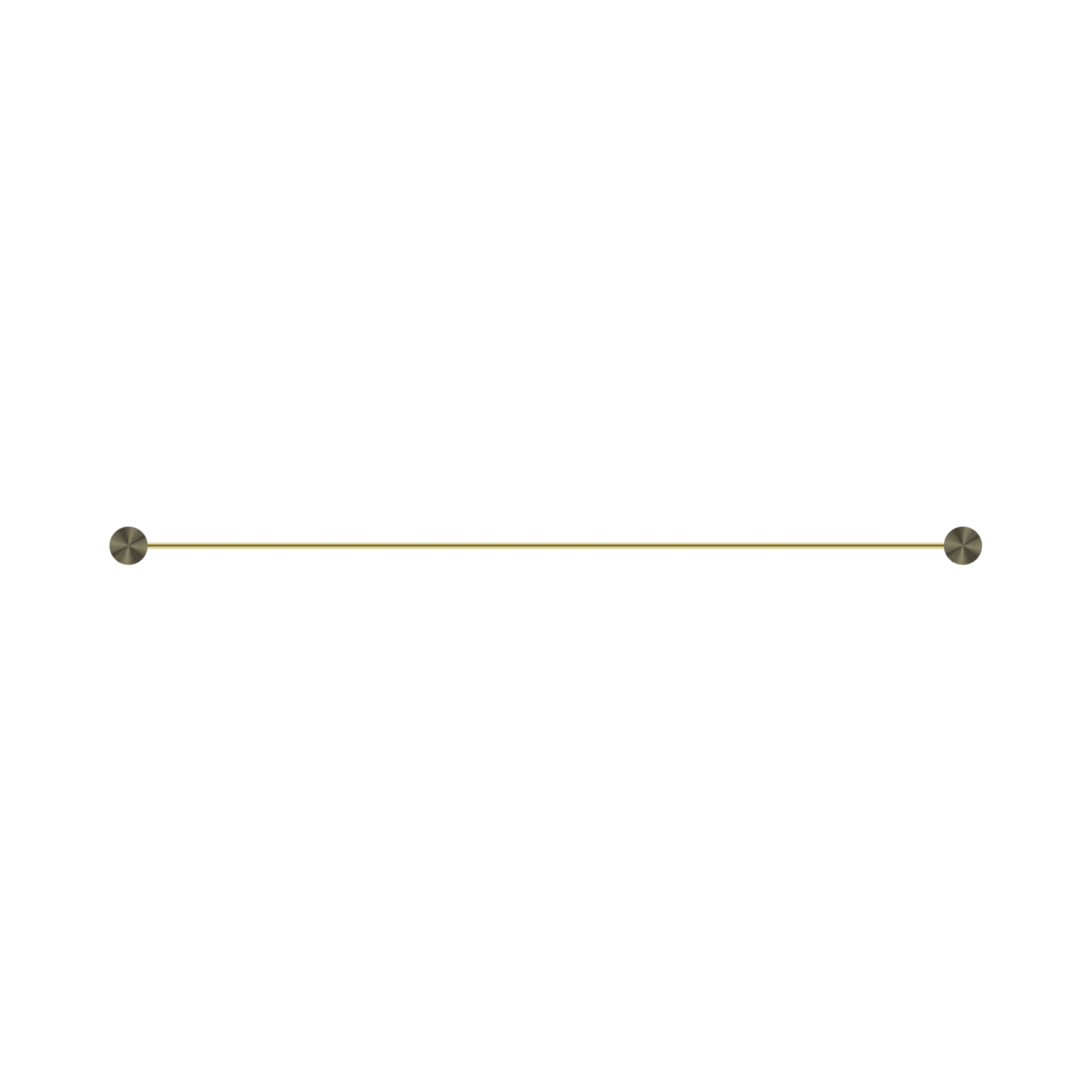 NR2530 BG Opal Single Towel Rail 800mm Brushed Gold image 2