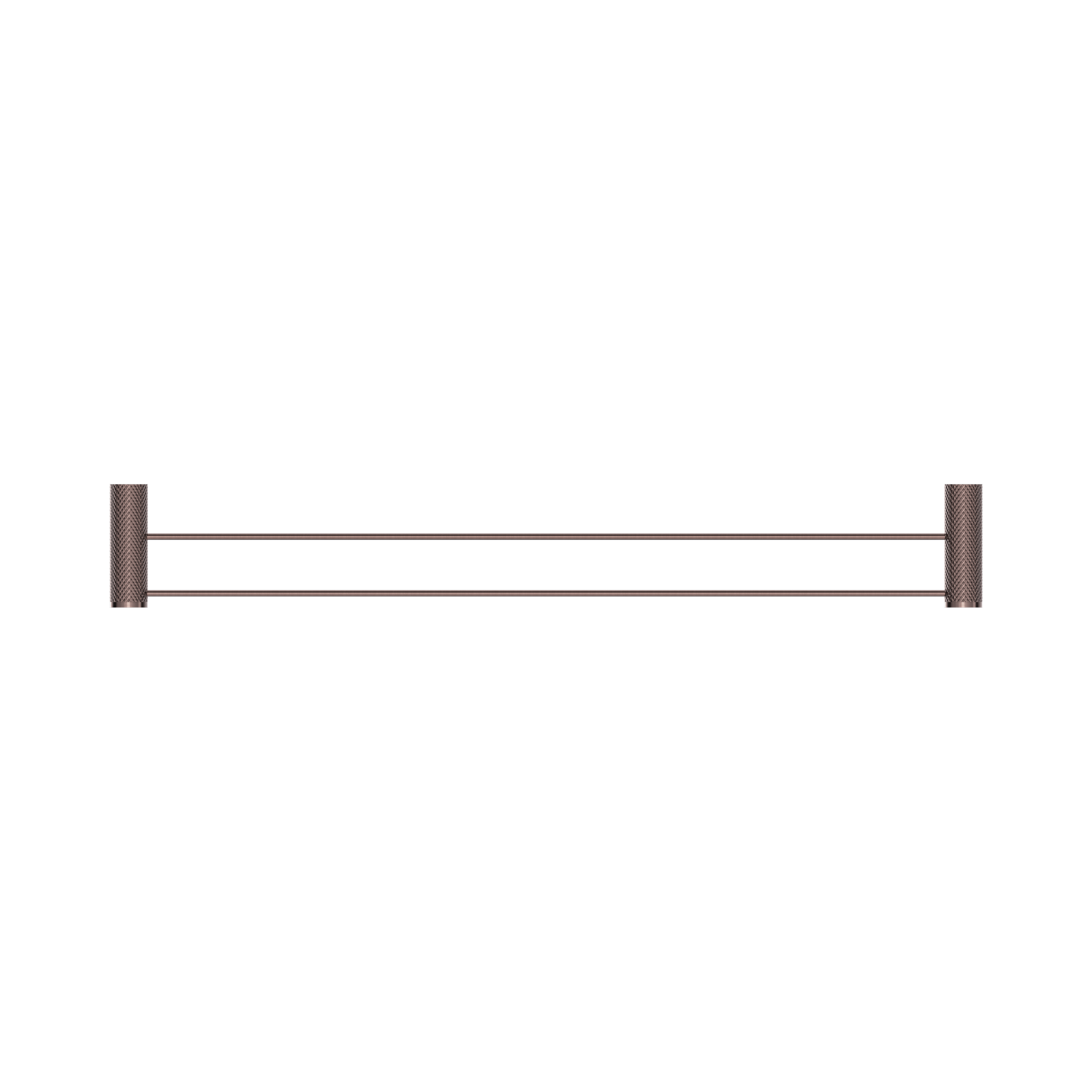 NR2530d BZ Opal Double Towel Rail 800mm Brushed Bronze image 3