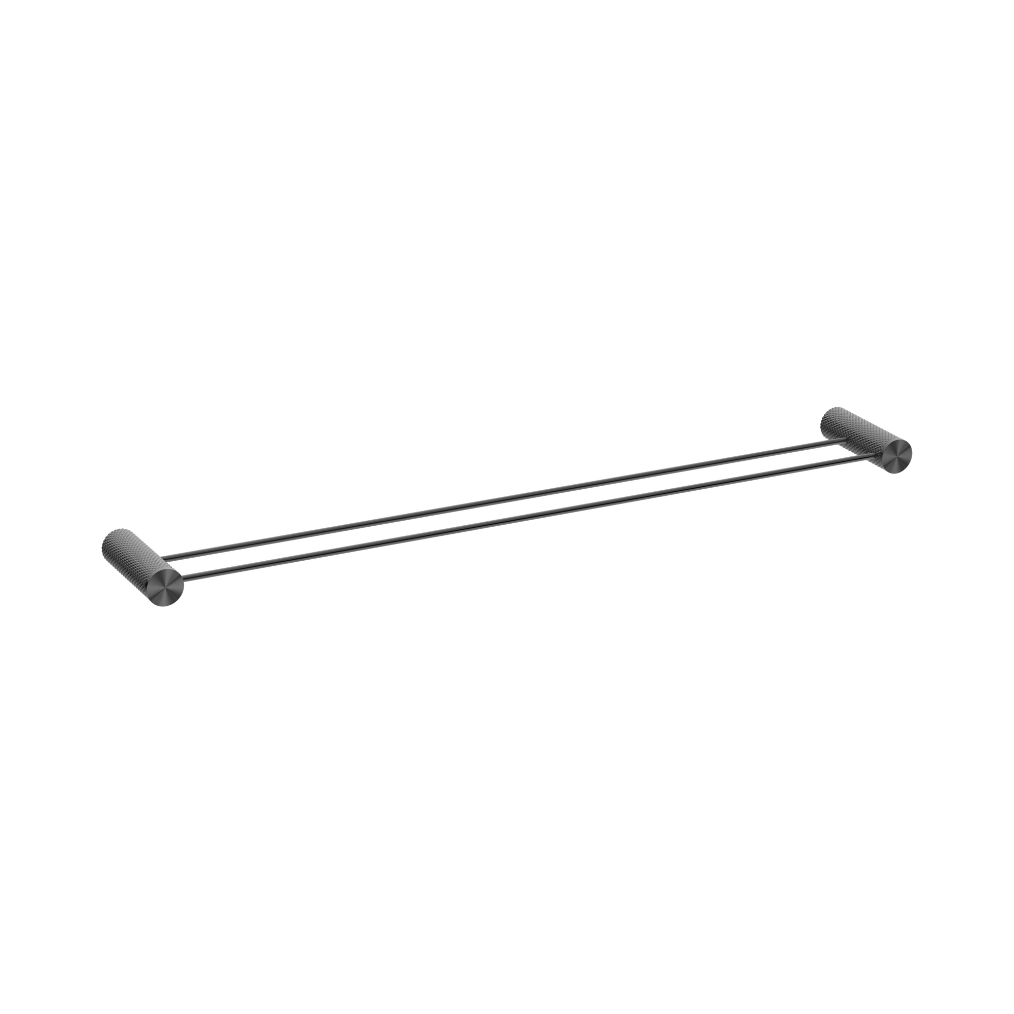 NR2530d GR Opal Double Towel Rail 800mm Graphite image 1