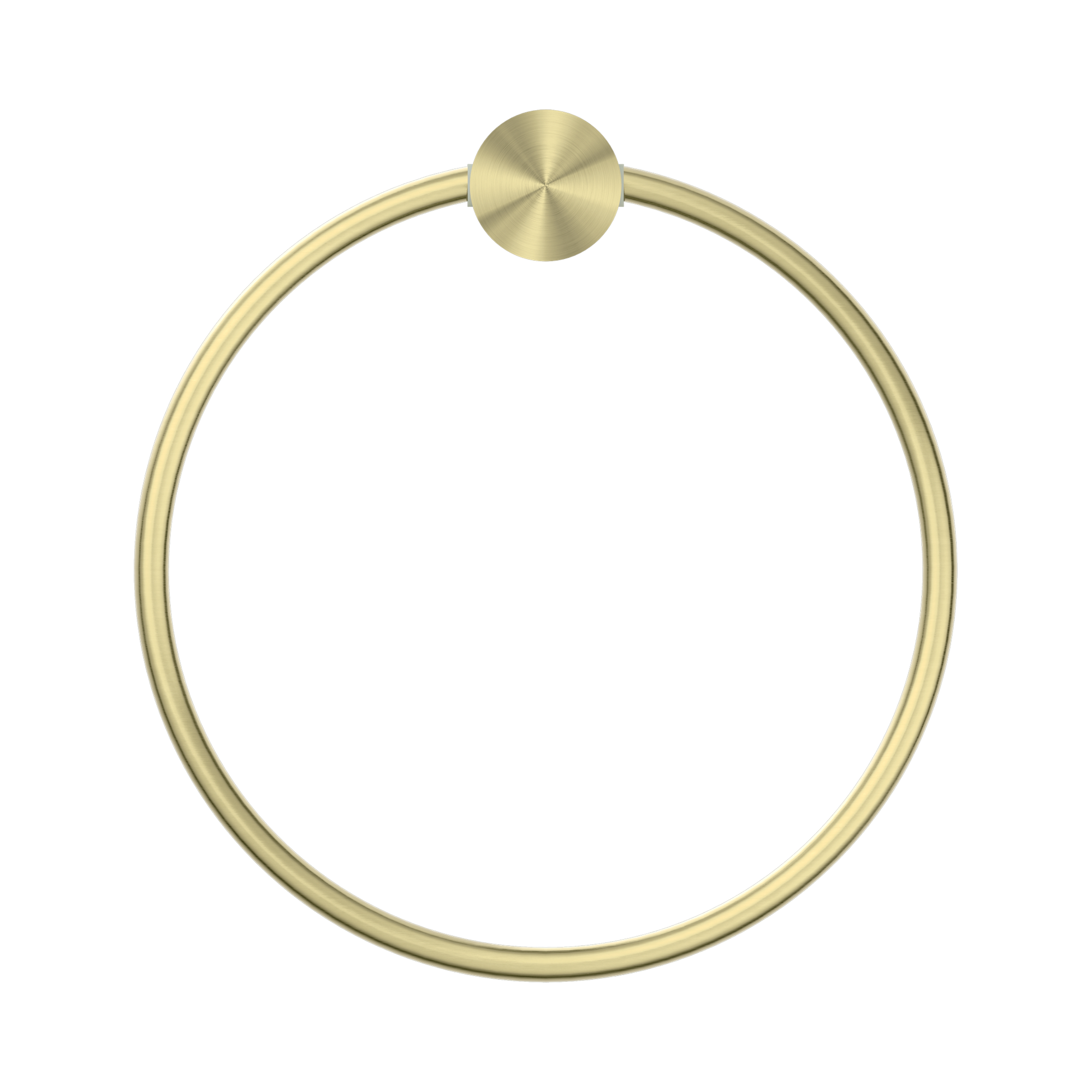 NR2580a BG Opal Towel Ring Brushed Gold image 2