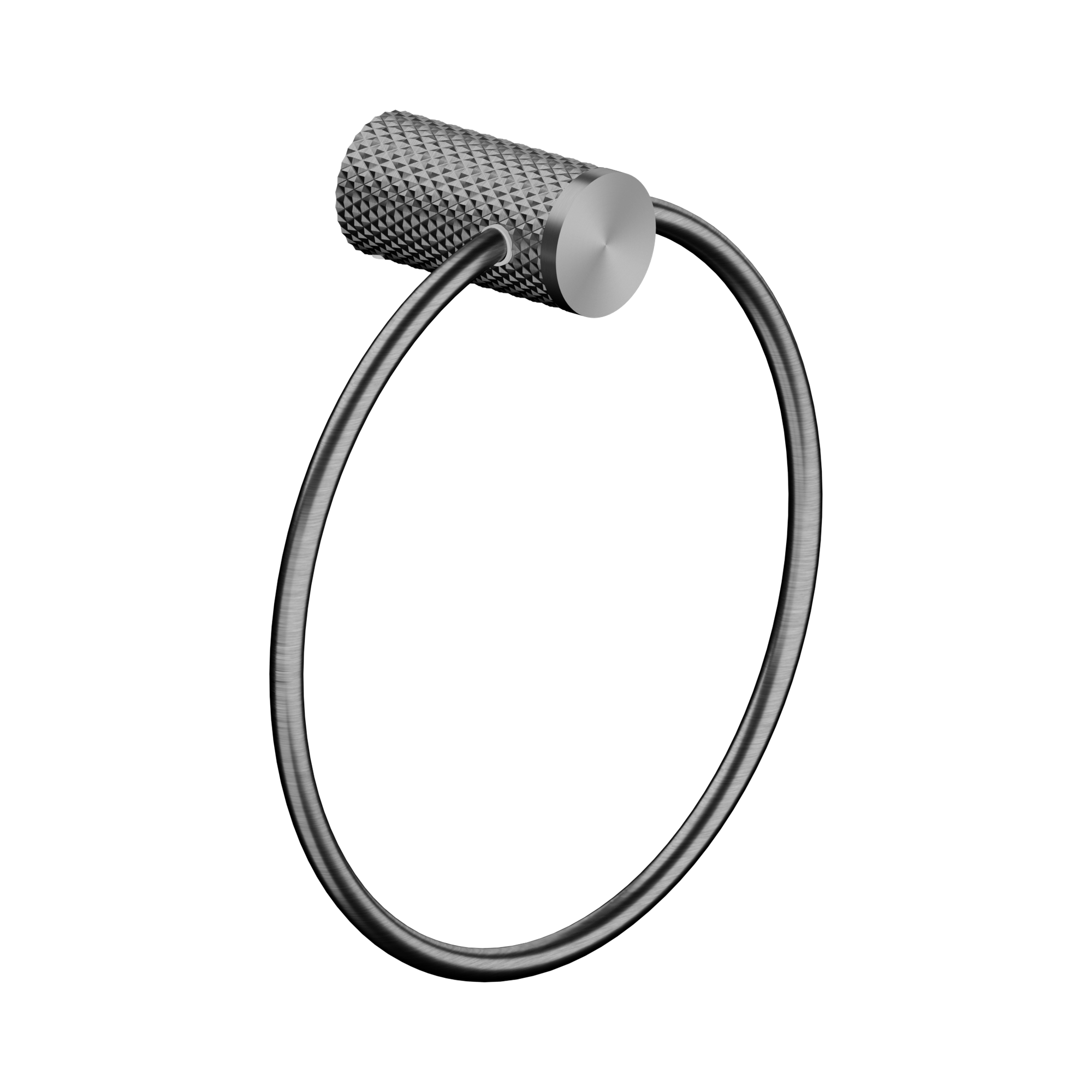 NR2580a GR Opal Towel Ring Graphite image 1