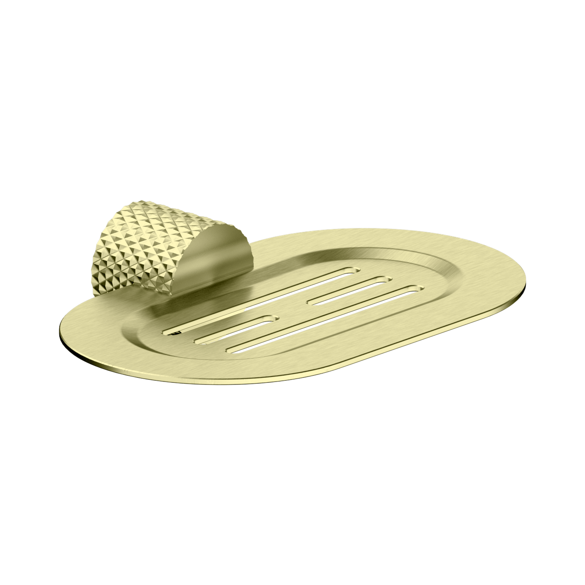 NR2581 BG Opal Soap Dish Holder Brushed Gold image 1