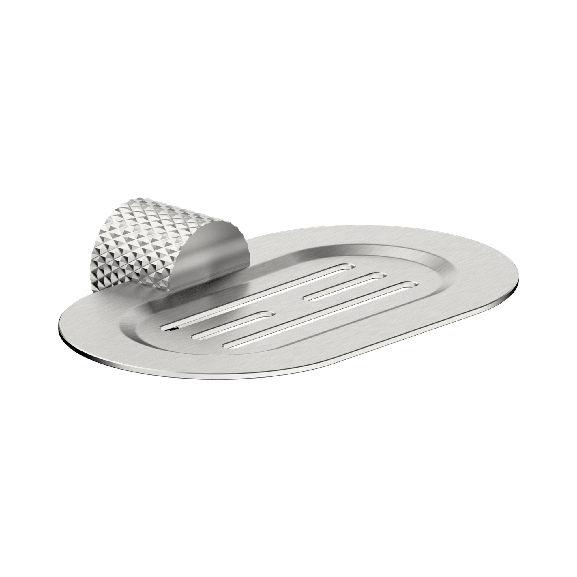 NR2581 BN Opal Soap Dish Holder Brushed Nickel image 1