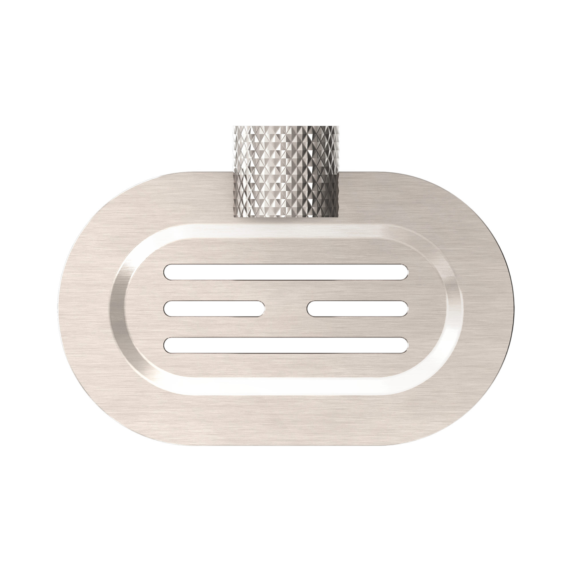 NR2581 BN Opal Soap Dish Holder Brushed Nickel image 2