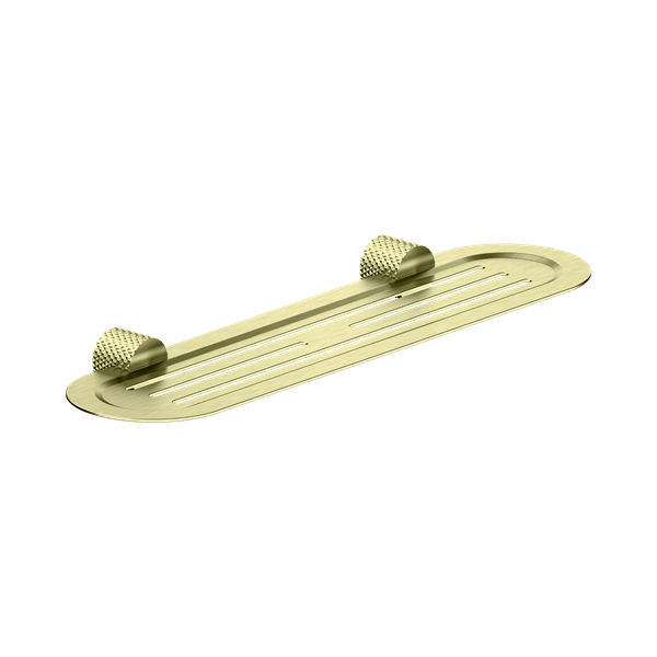 NR2587a BG Opal Metal Shower Shelf Brushed Gold Thumb