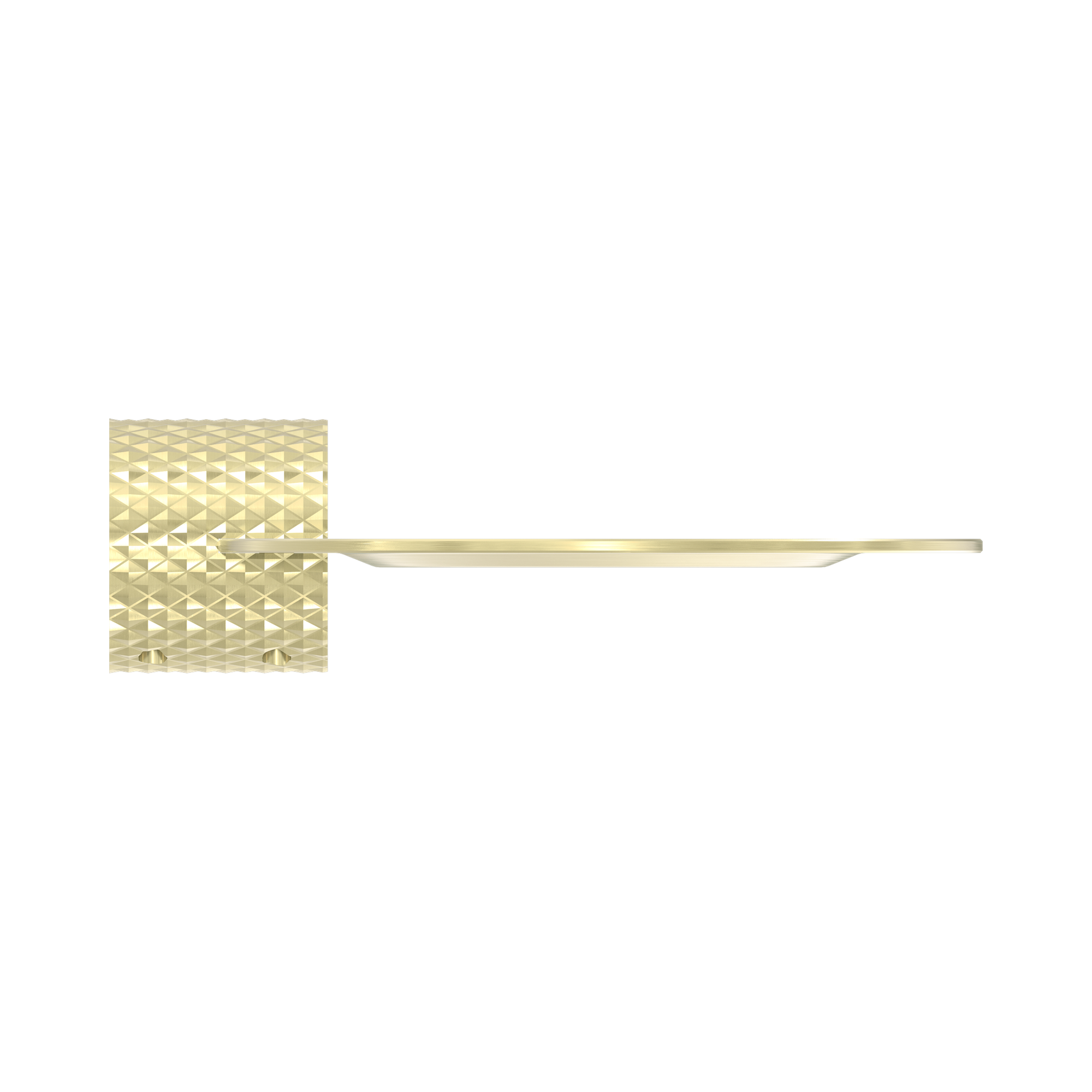 NR2587a BG Opal Metal Shower Shelf Brushed Gold image 3