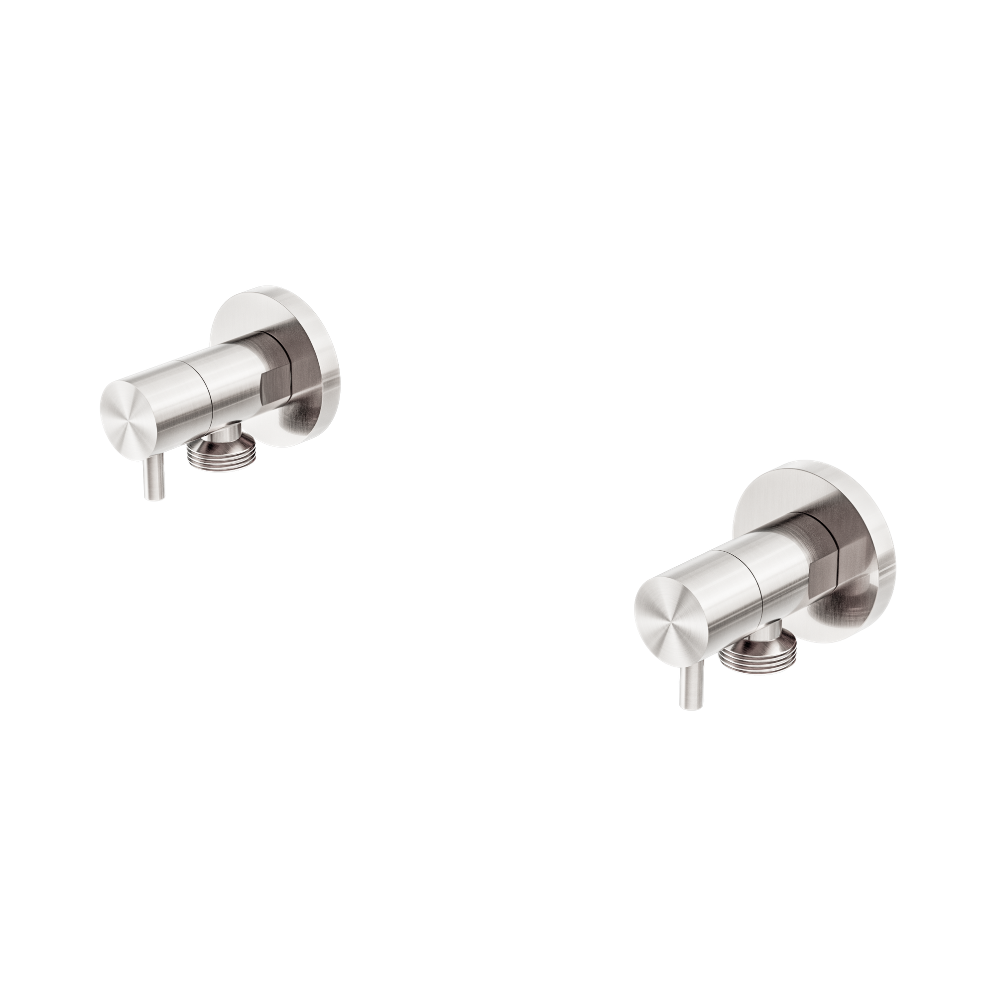 NR262109d BN Washing Machine Tap Set Brushed Nickel image 1
