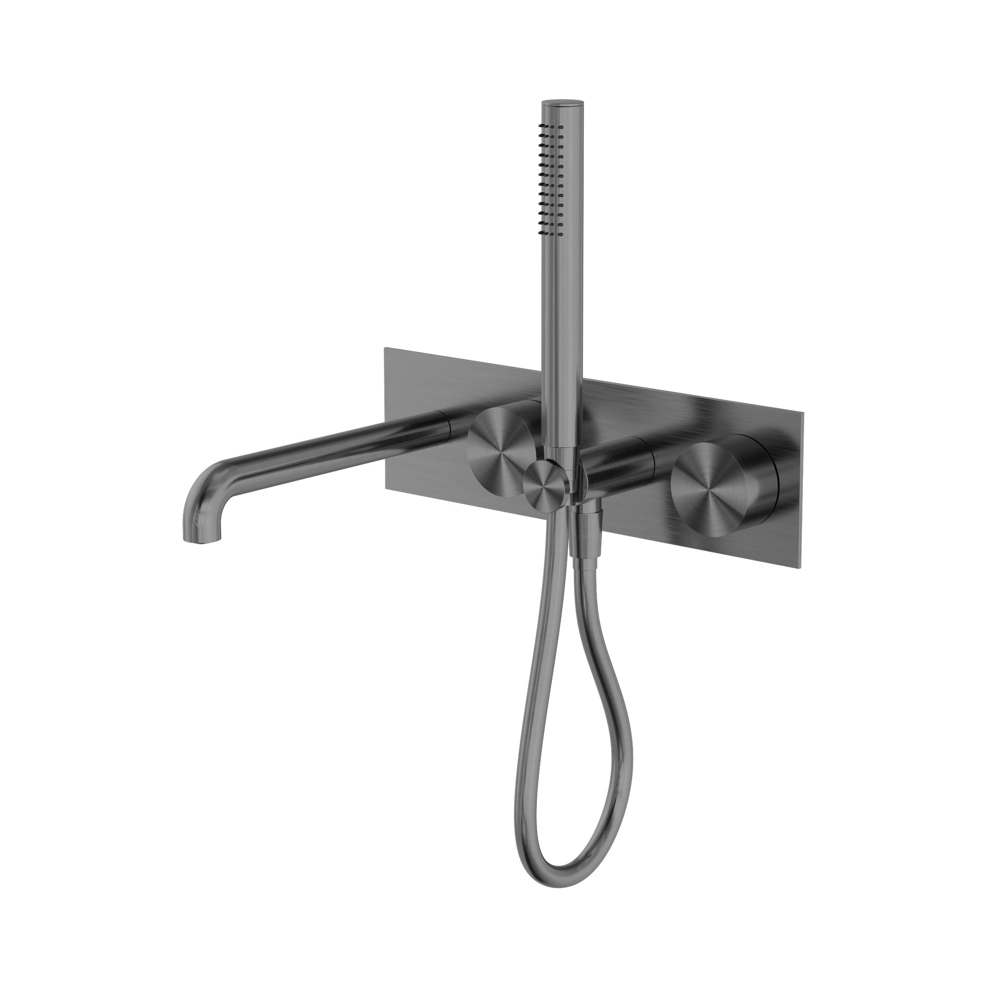 NR271903a230 GM Kara Progressive Shower System With Spout 230mm Gun Metal image 1