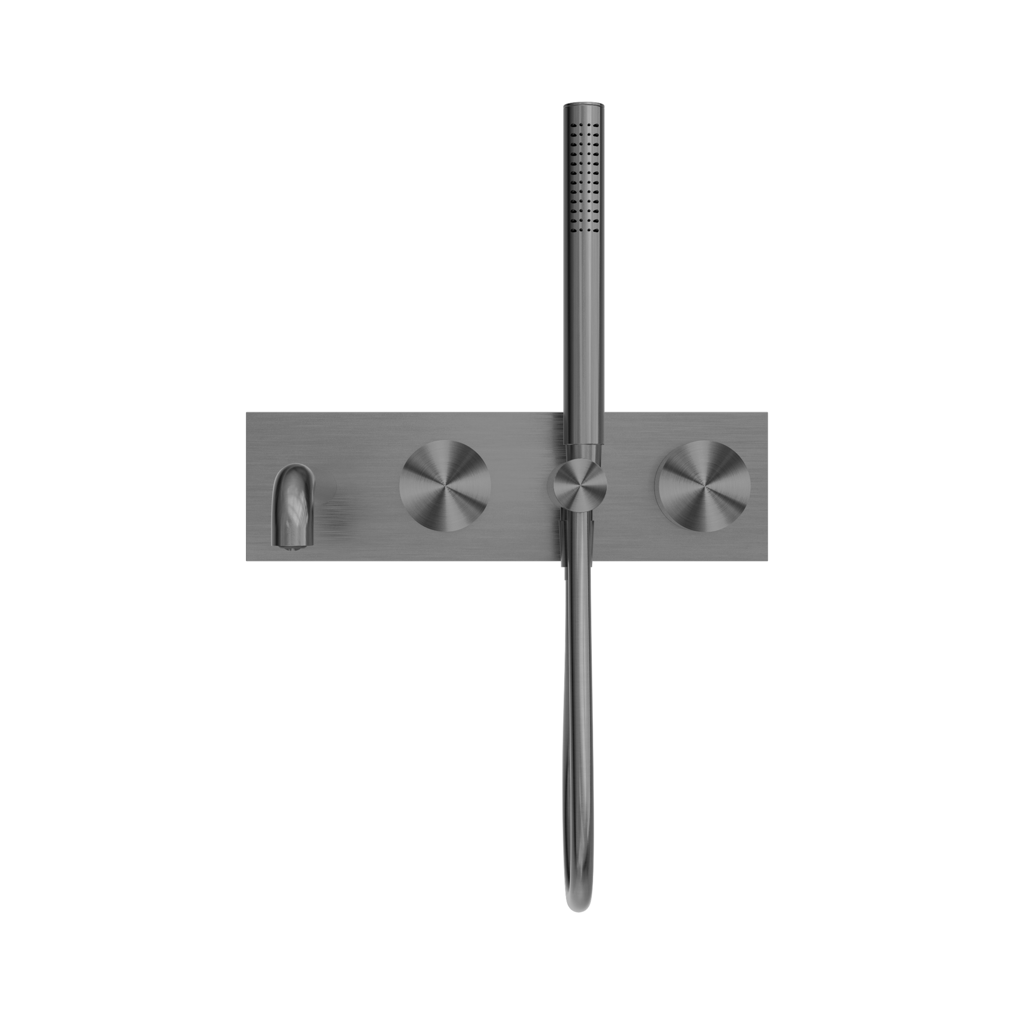 NR271903a230 GM Kara Progressive Shower System With Spout 230mm Gun Metal image 3