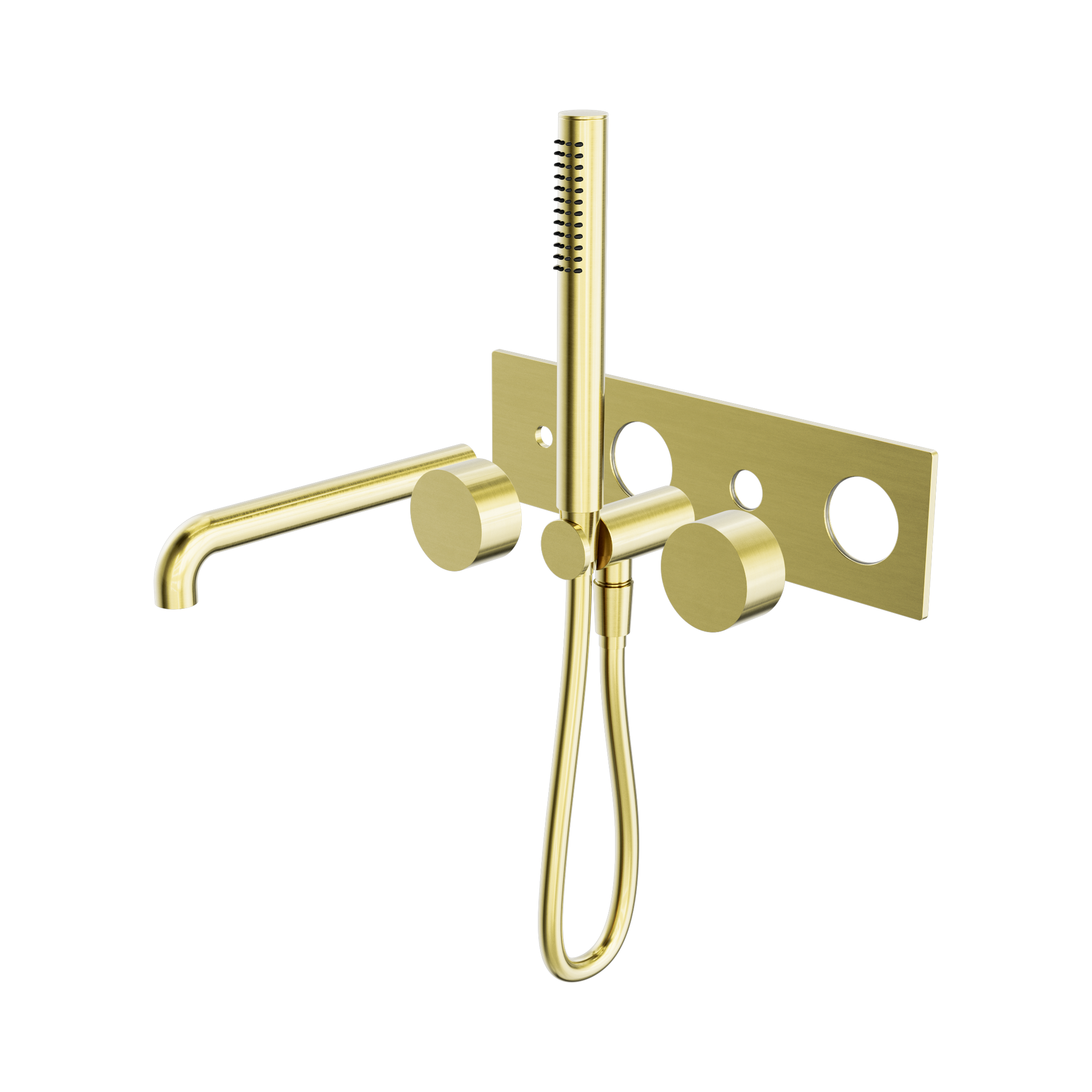 NR271903a230t BG Kara Progressive Shower System With Spout 230mm Trim Kits Only Brushed Gold image 1